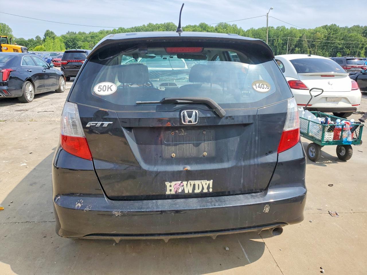 2009 Honda Fit Sport Черный vin: JHMGE88469S068762