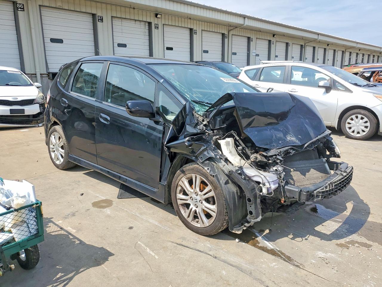 2009 Honda Fit Sport Черный vin: JHMGE88469S068762