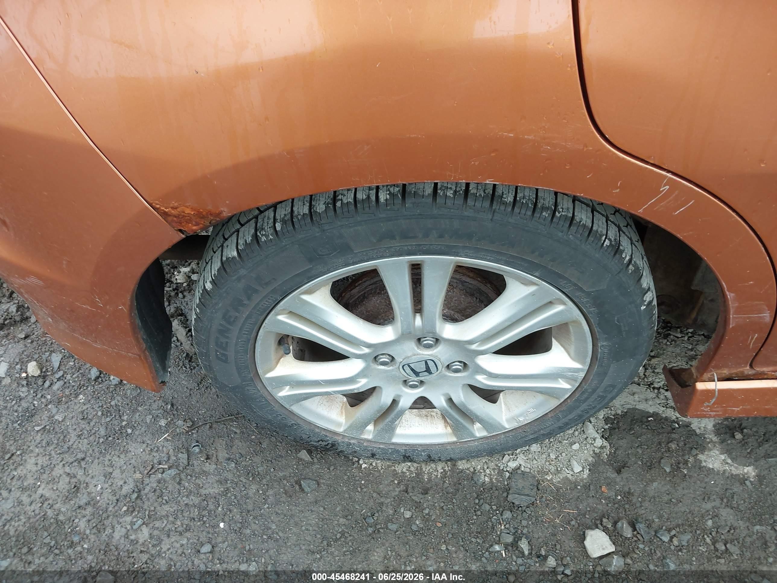2009 Honda Fit Sport Orange vin: JHMGE88469S074349