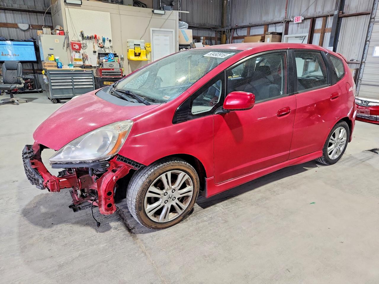 2009 Honda Fit Sport Red vin: JHMGE88479S004388