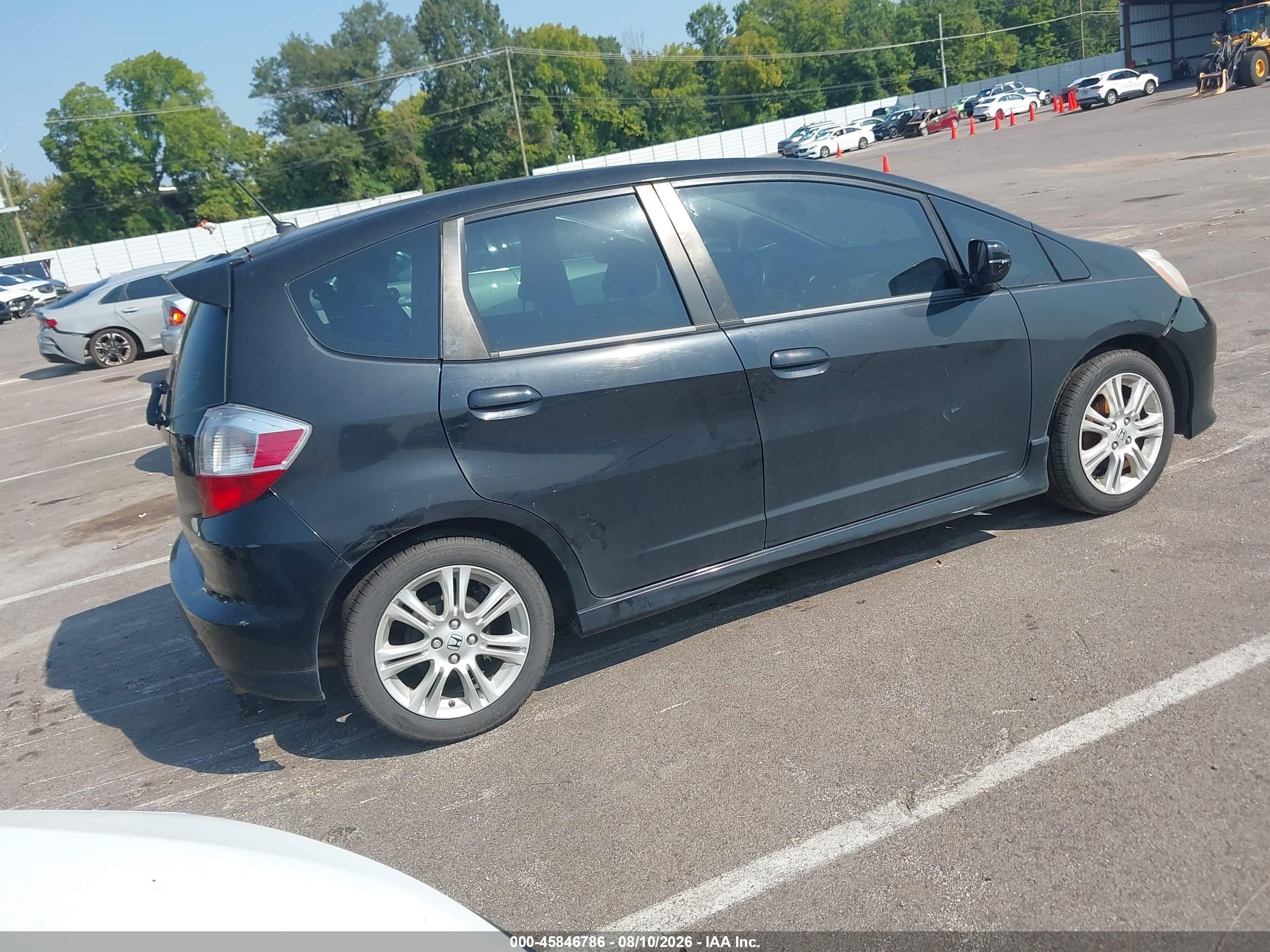 2009 Honda Fit Sport Black vin: JHMGE88479S006948