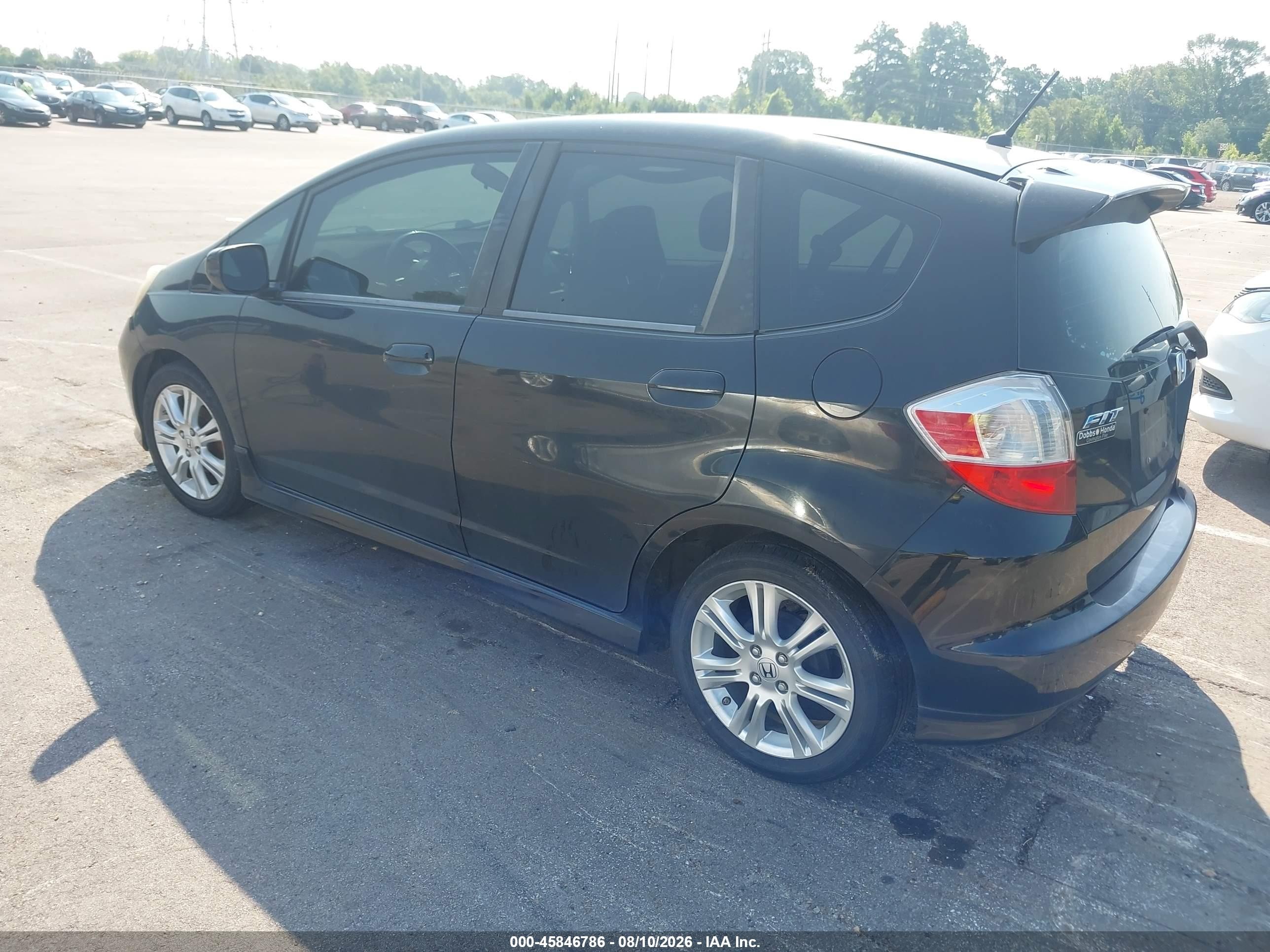 2009 Honda Fit Sport Black vin: JHMGE88479S006948