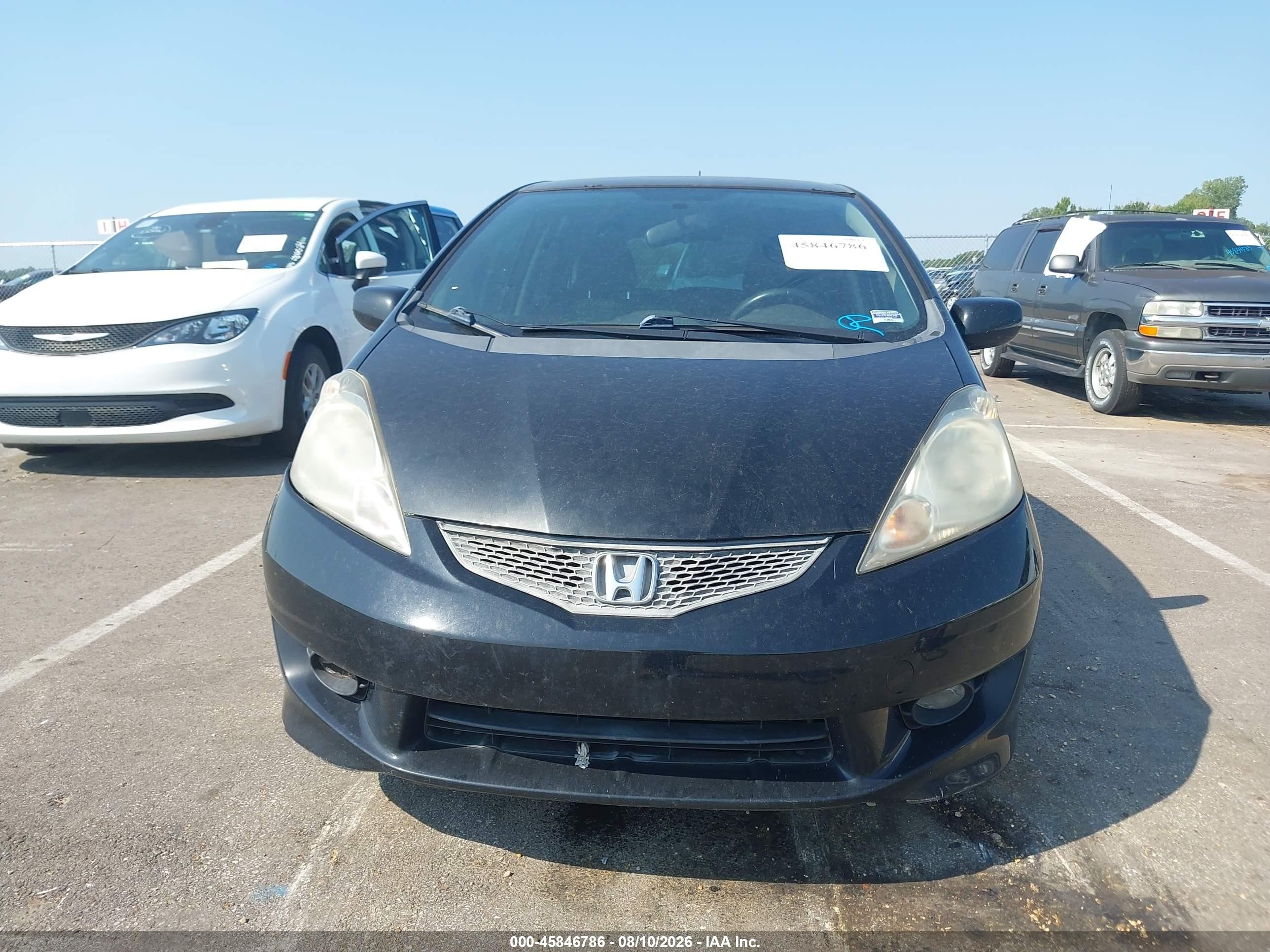 2009 Honda Fit Sport Black vin: JHMGE88479S006948