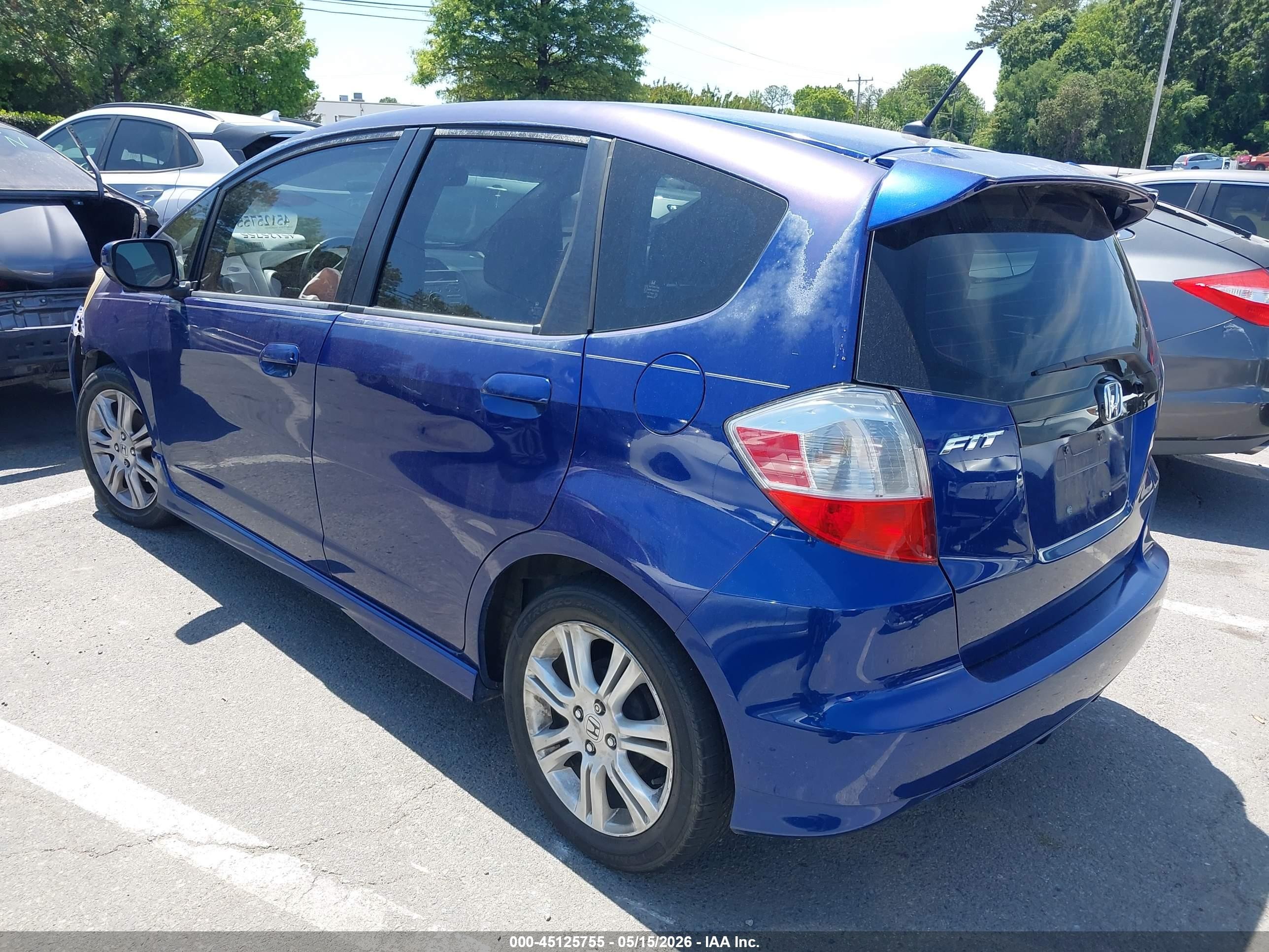 2009 Honda Fit Sport Blue vin: JHMGE88479S031221