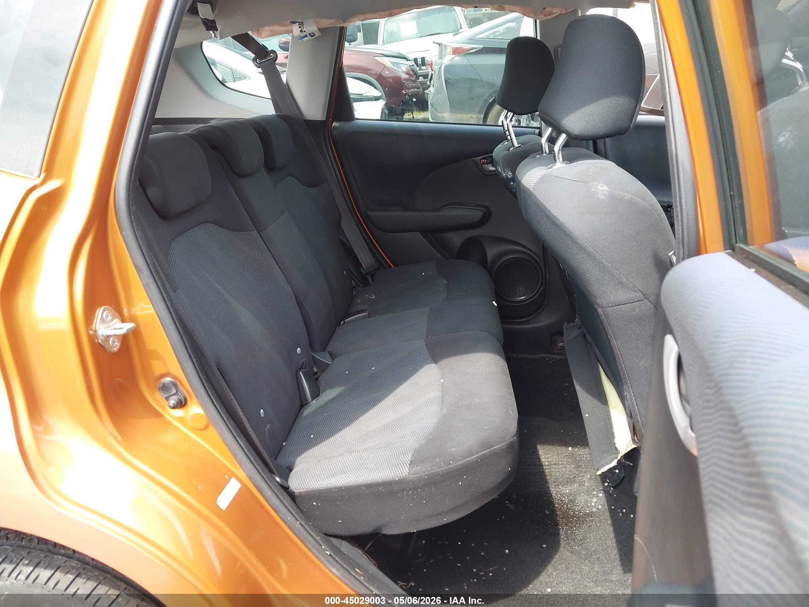 2009 Honda Fit Sport Orange vin: JHMGE88479S033695