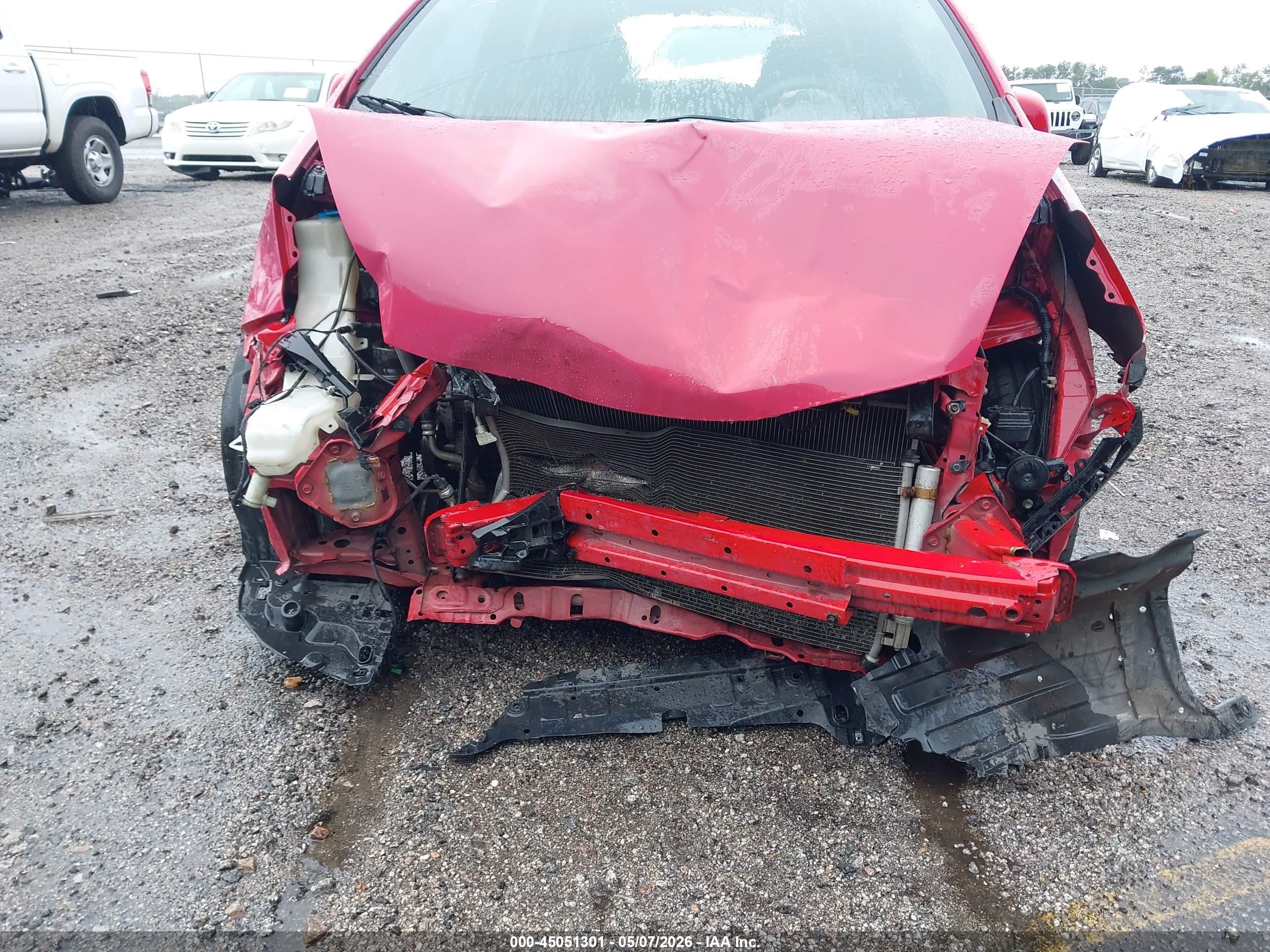 2009 Honda Fit Sport Красный vin: JHMGE88479S041148
