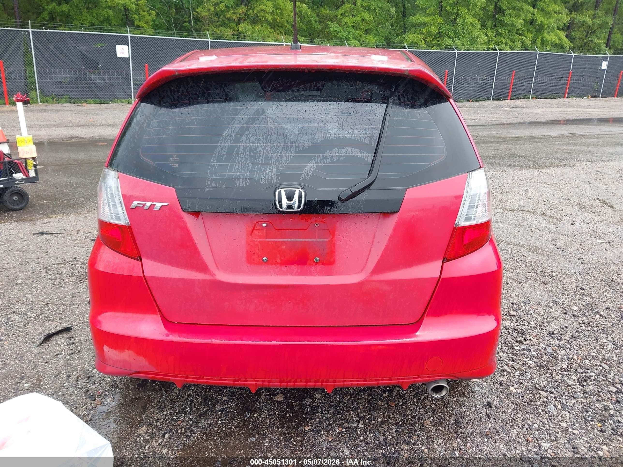 2009 Honda Fit Sport Красный vin: JHMGE88479S041148