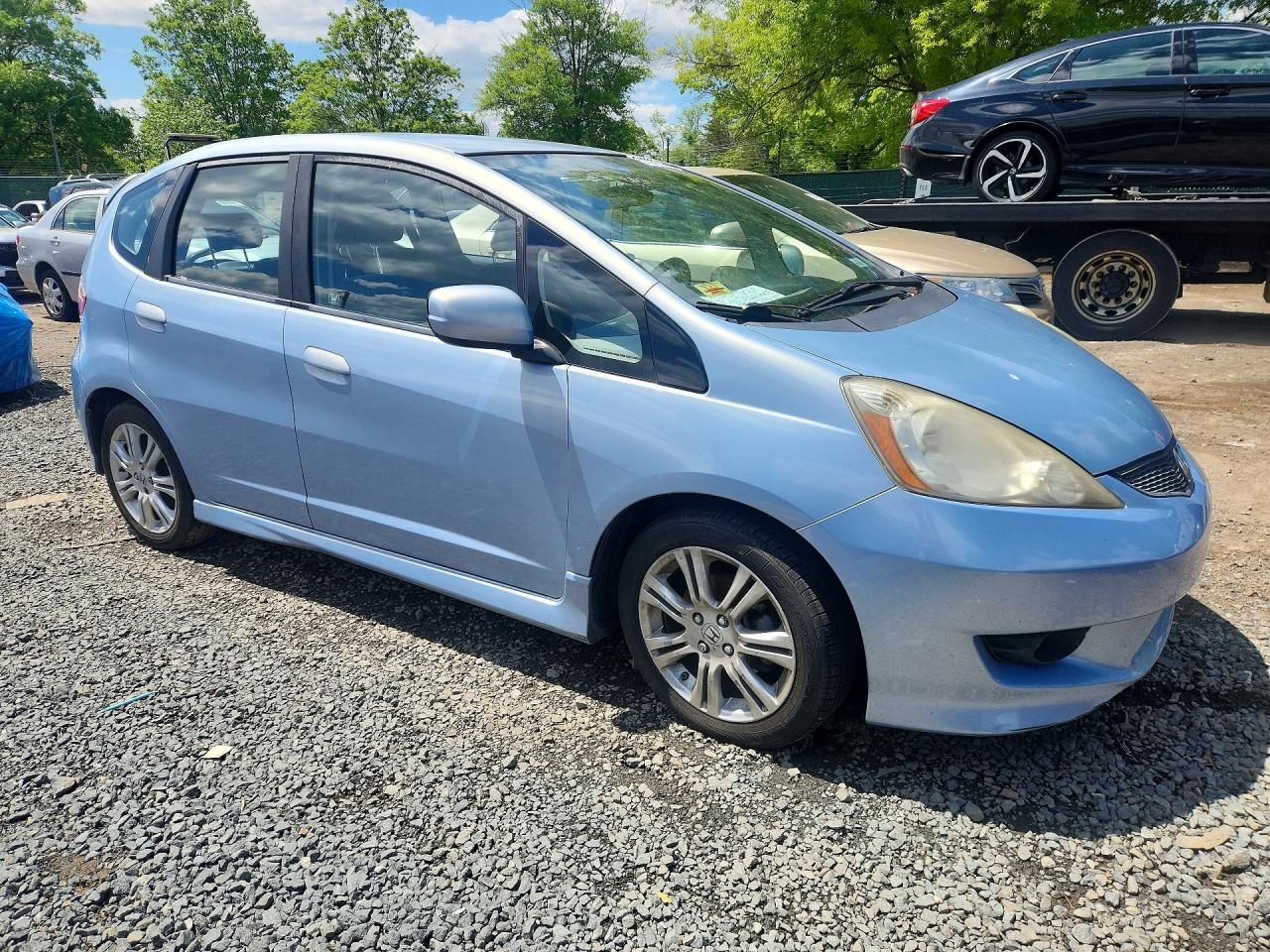2009 Honda Fit Sport Teal vin: JHMGE88479S041733