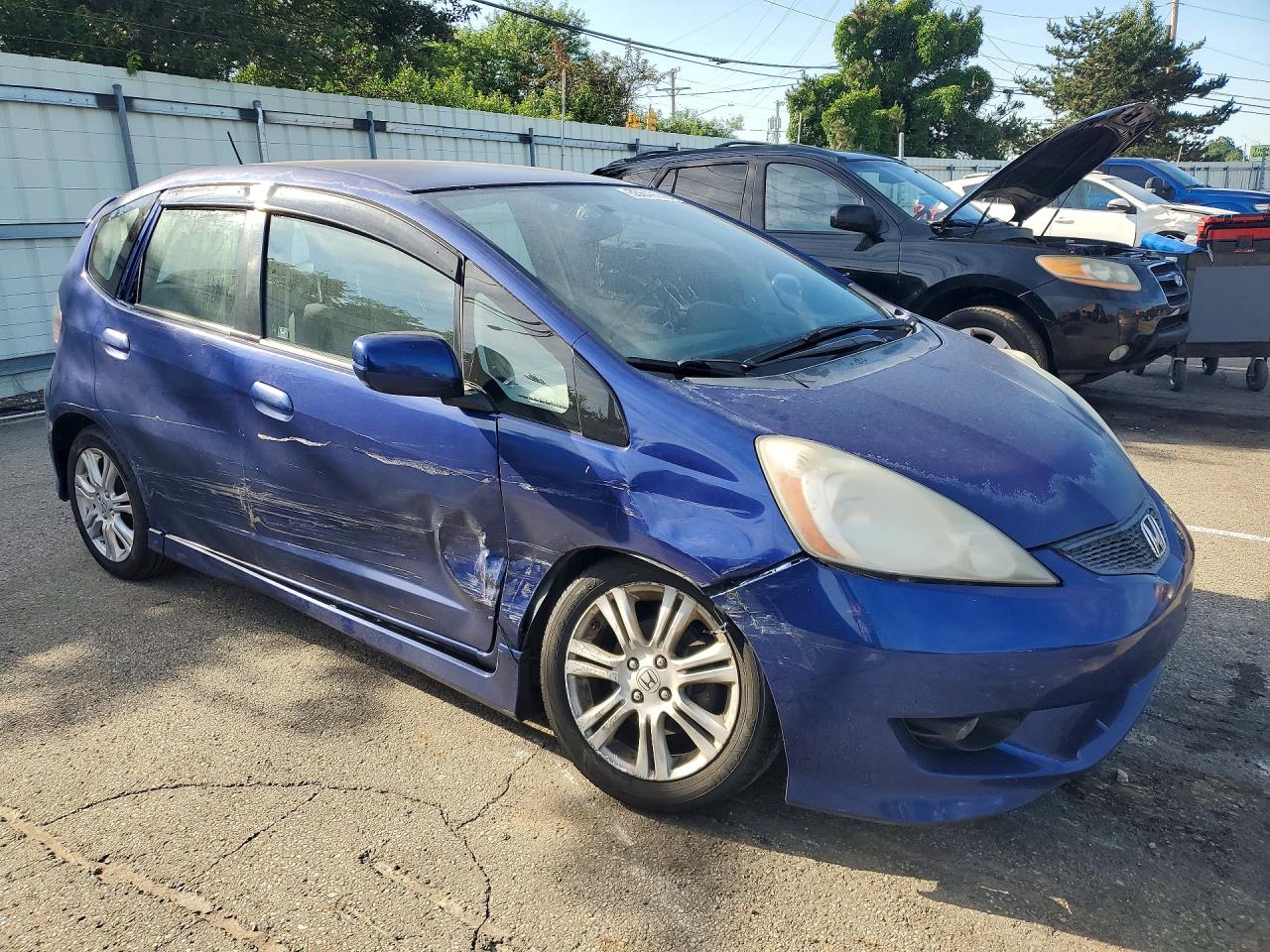 2009 Honda Fit Sport Blue vin: JHMGE88479S060170