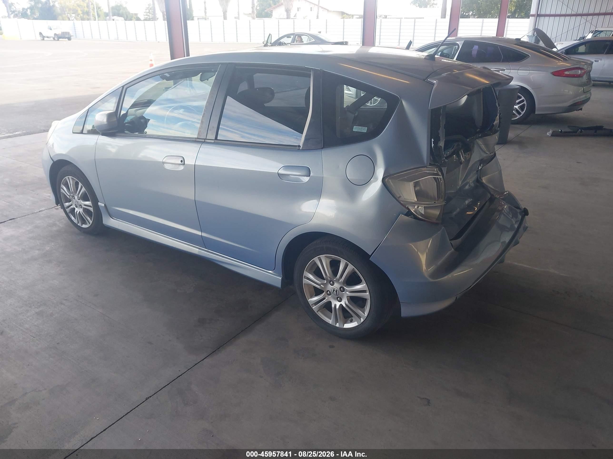 2009 Honda Fit Sport Blue vin: JHMGE88479S064364