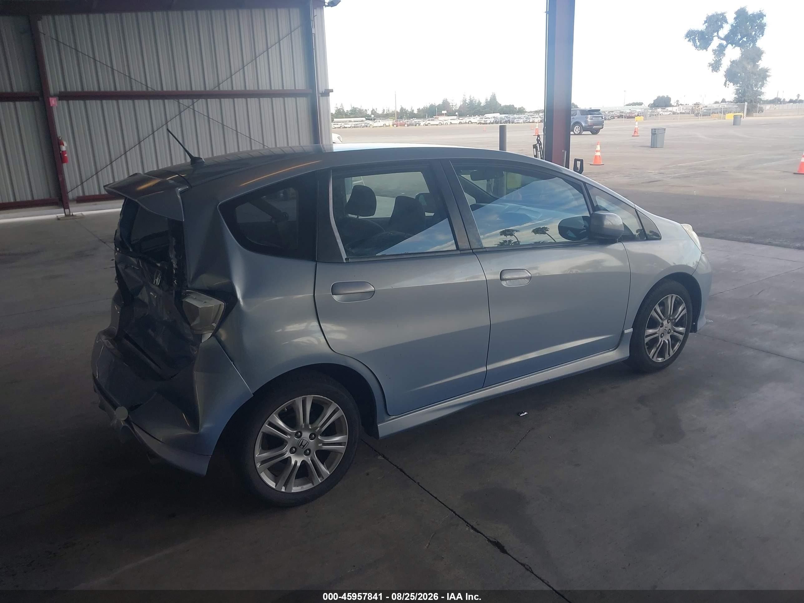 2009 Honda Fit Sport Blue vin: JHMGE88479S064364