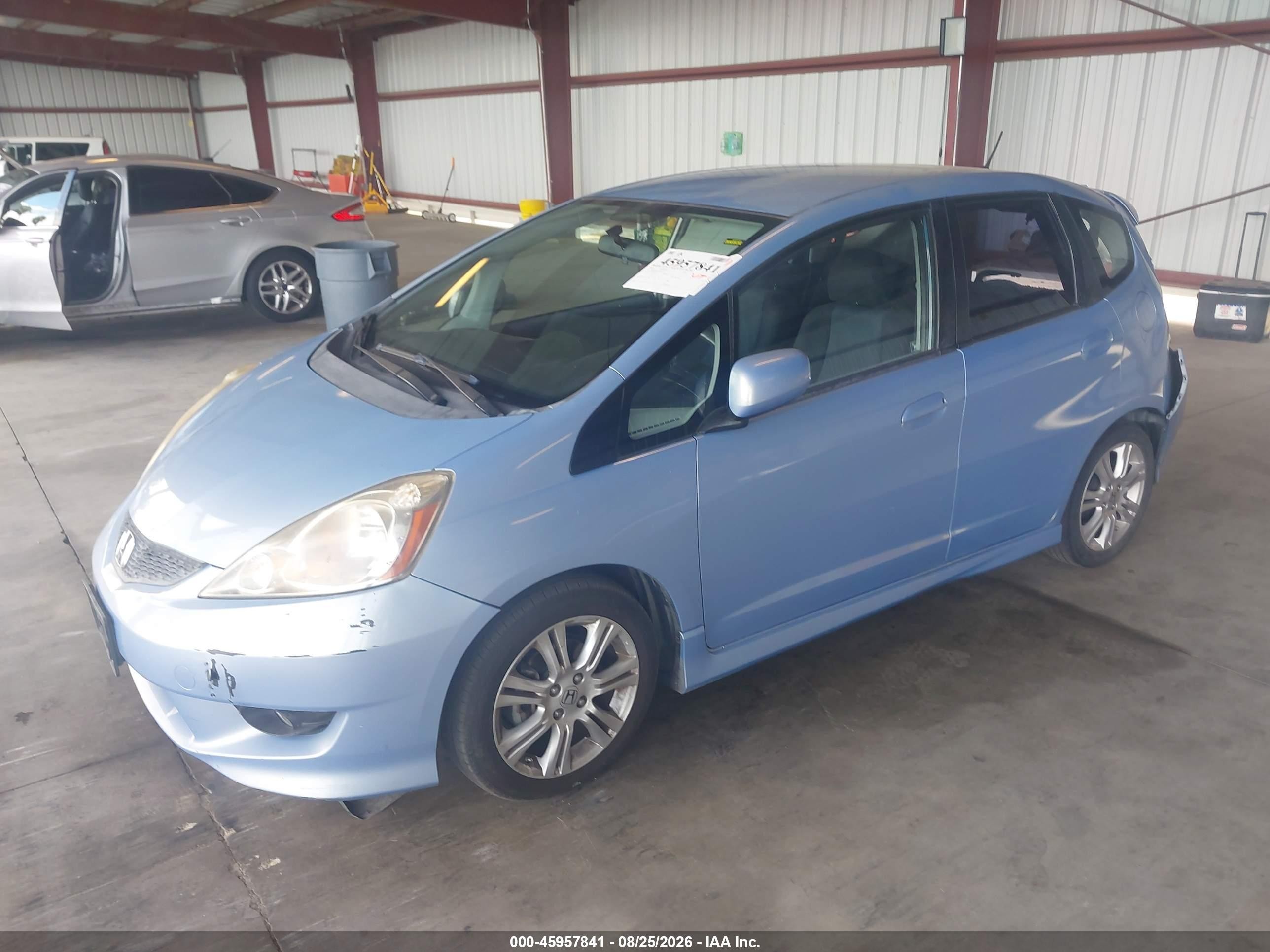 2009 Honda Fit Sport Blue vin: JHMGE88479S064364