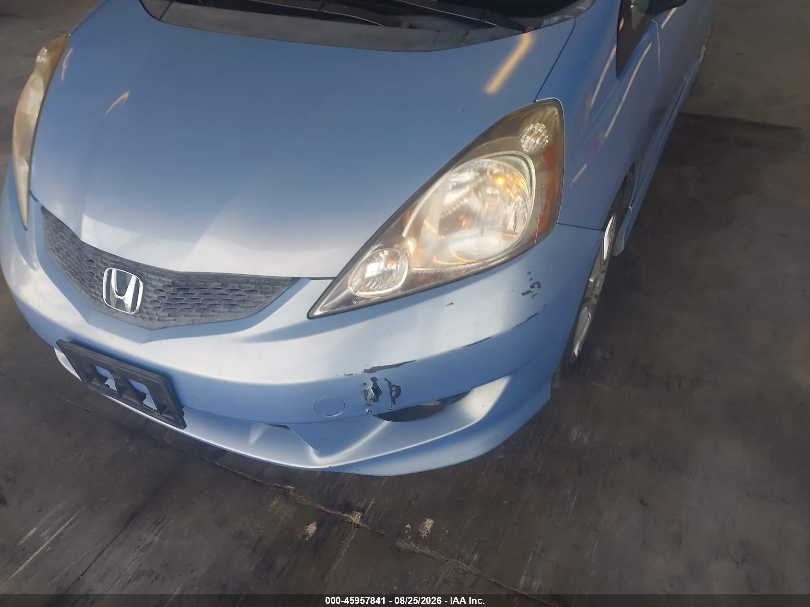 2009 Honda Fit Sport Blue vin: JHMGE88479S064364