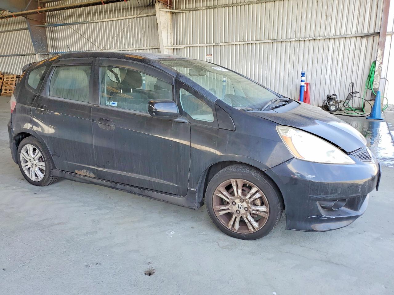 2009 Honda Fit Sport Black vin: JHMGE88489C001347