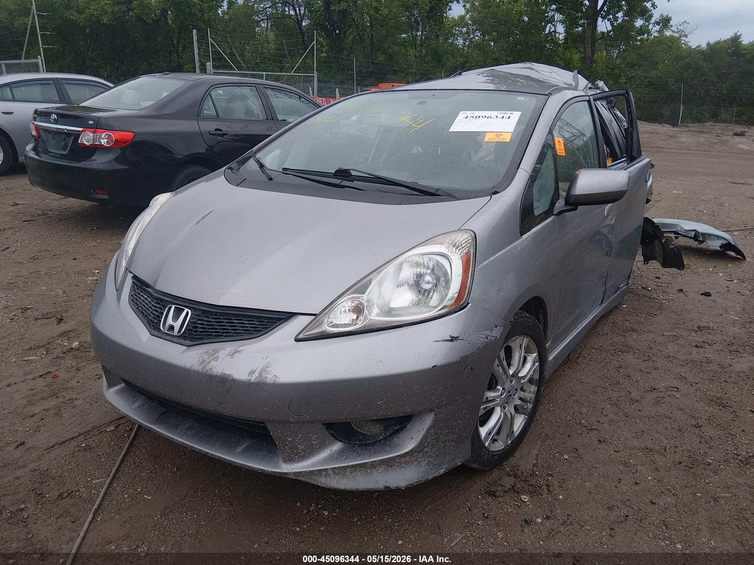 2009 Honda Fit Sport Gray vin: JHMGE88489C003907