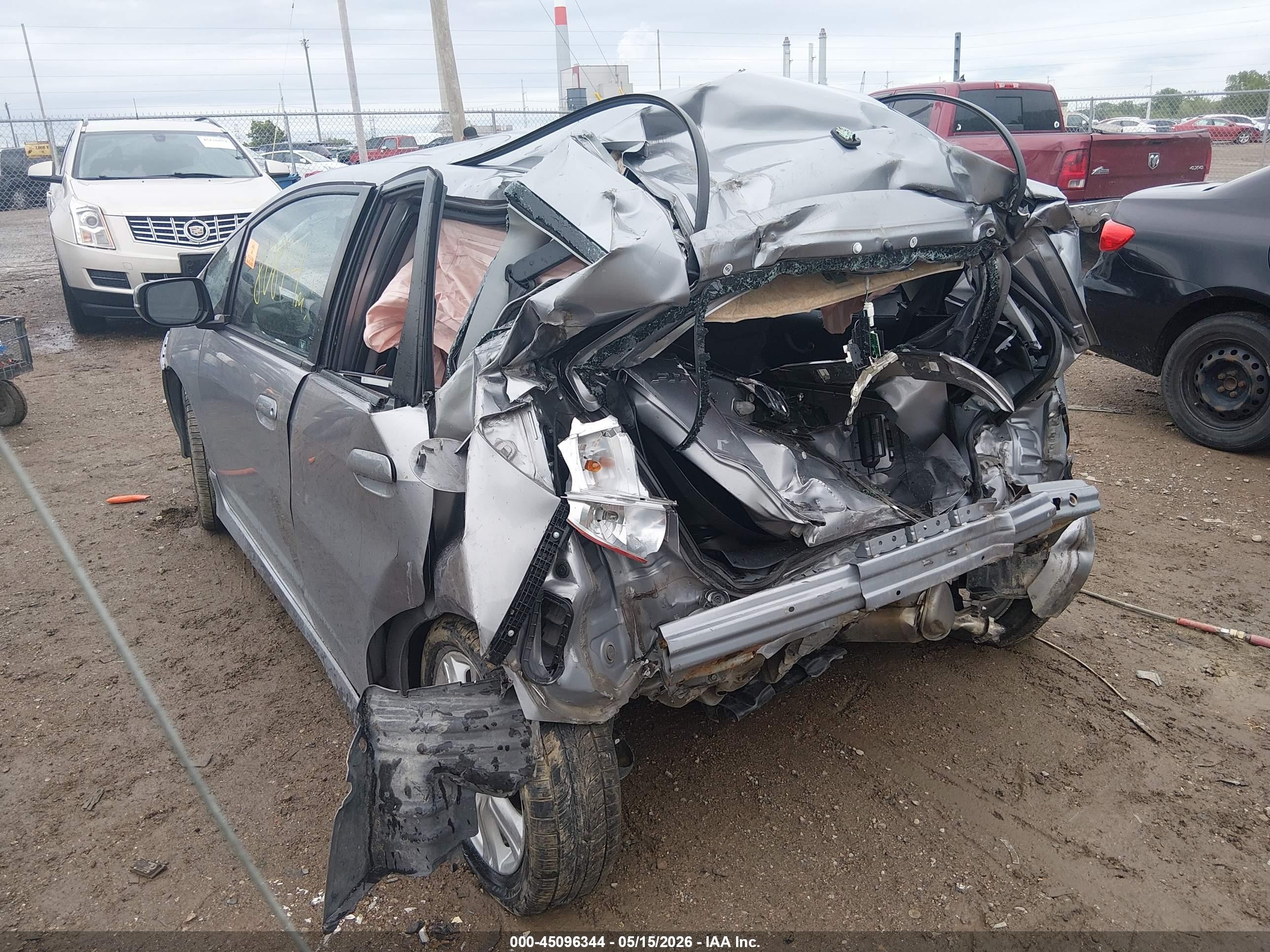 2009 Honda Fit Sport Gray vin: JHMGE88489C003907