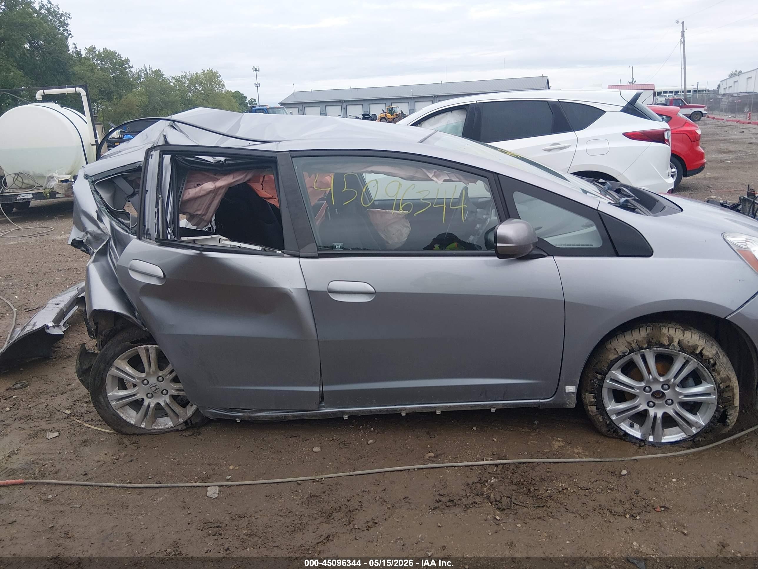 2009 Honda Fit Sport Gray vin: JHMGE88489C003907
