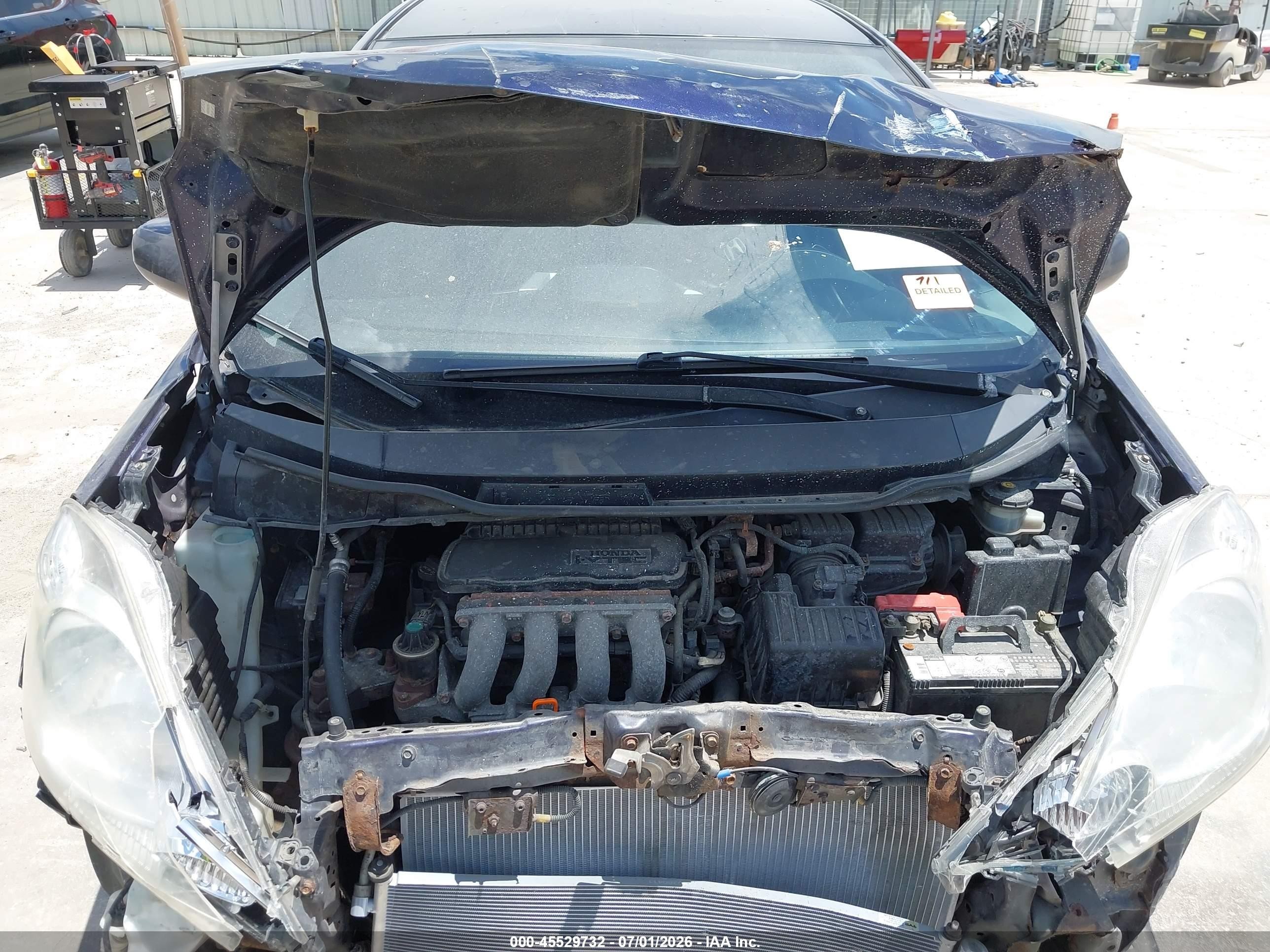2009 Honda Fit Sport Dark Blue vin: JHMGE88489S006814