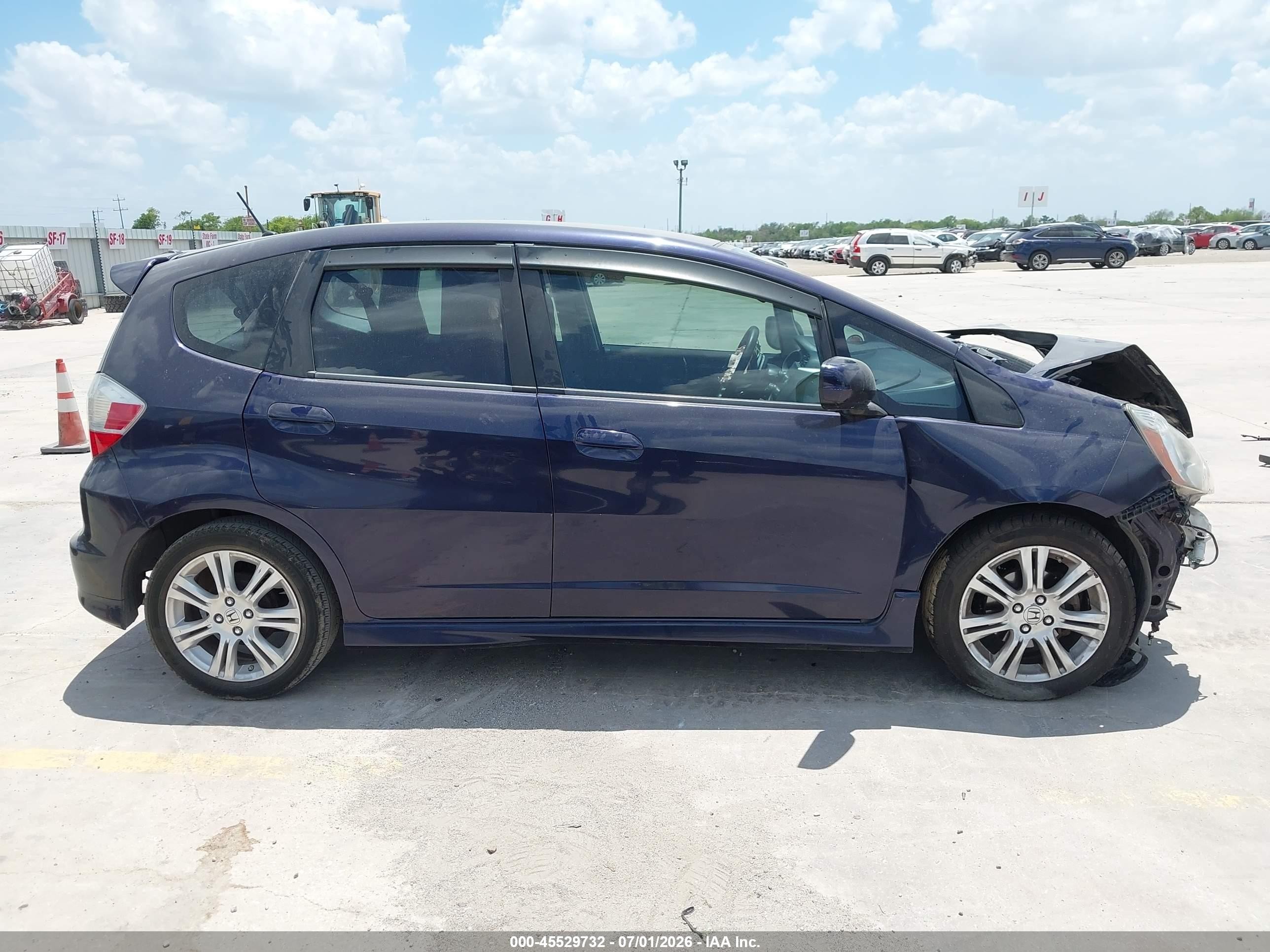 2009 Honda Fit Sport Dark Blue vin: JHMGE88489S006814