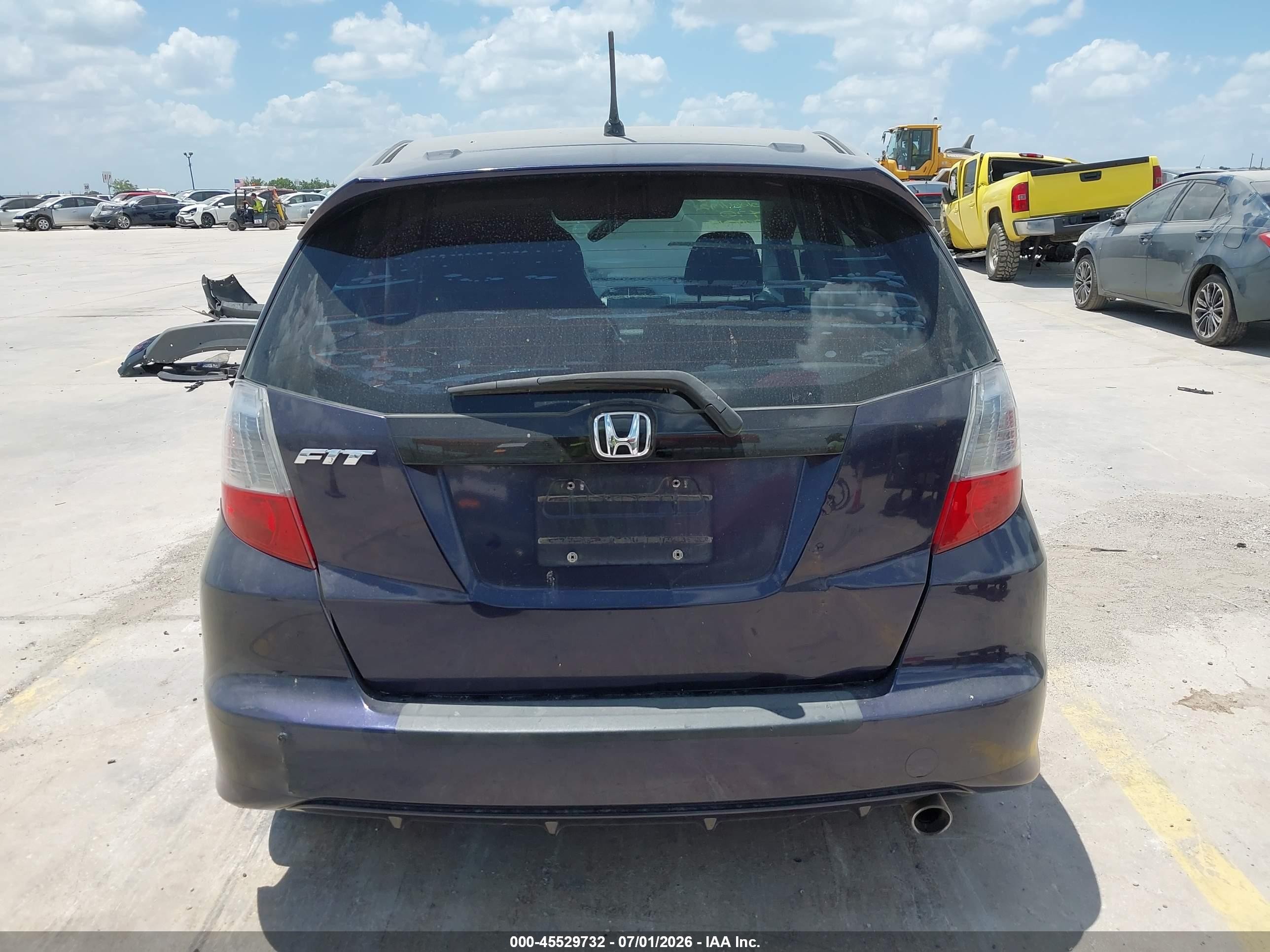 2009 Honda Fit Sport Dark Blue vin: JHMGE88489S006814