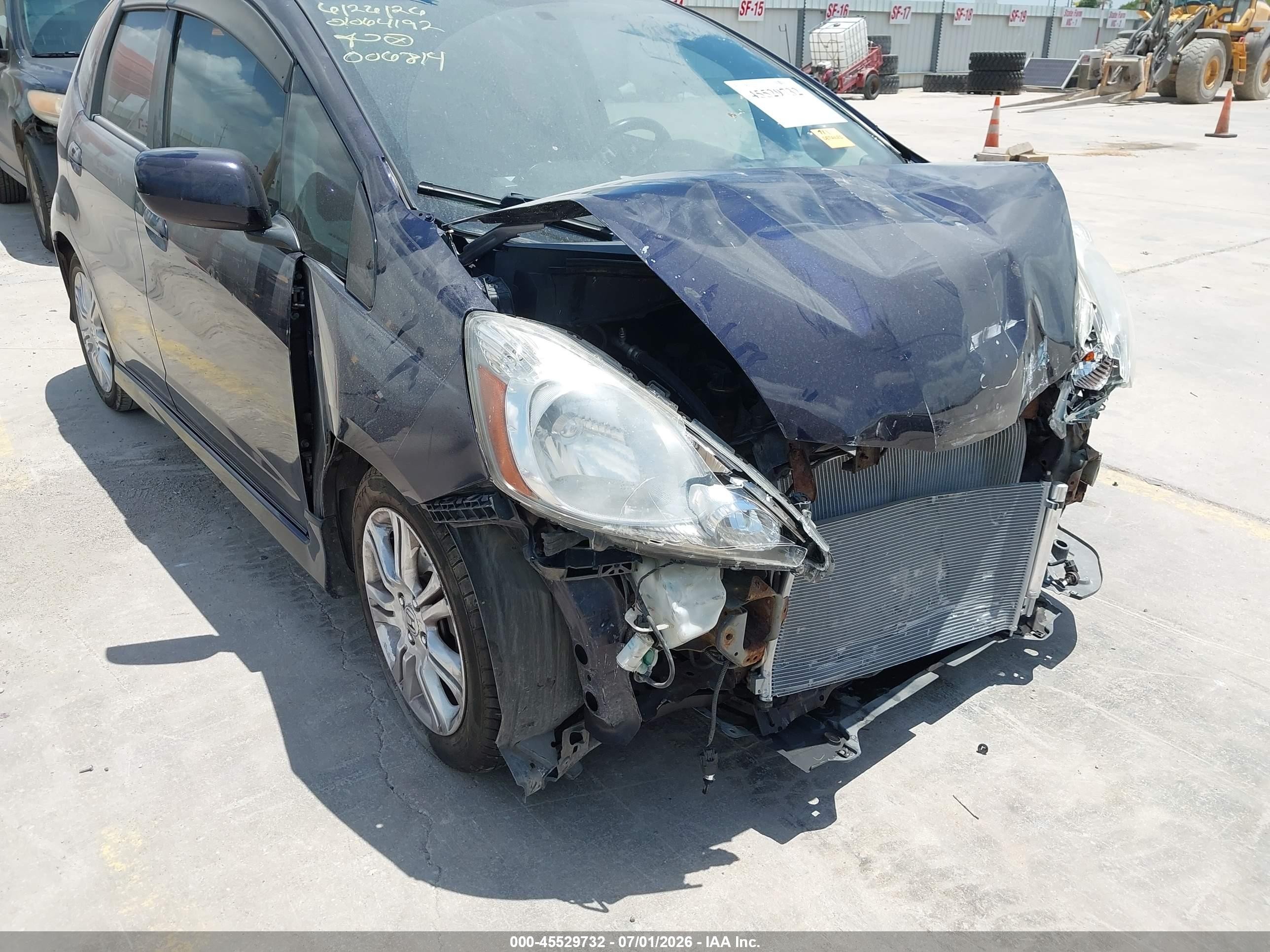 2009 Honda Fit Sport Dark Blue vin: JHMGE88489S006814
