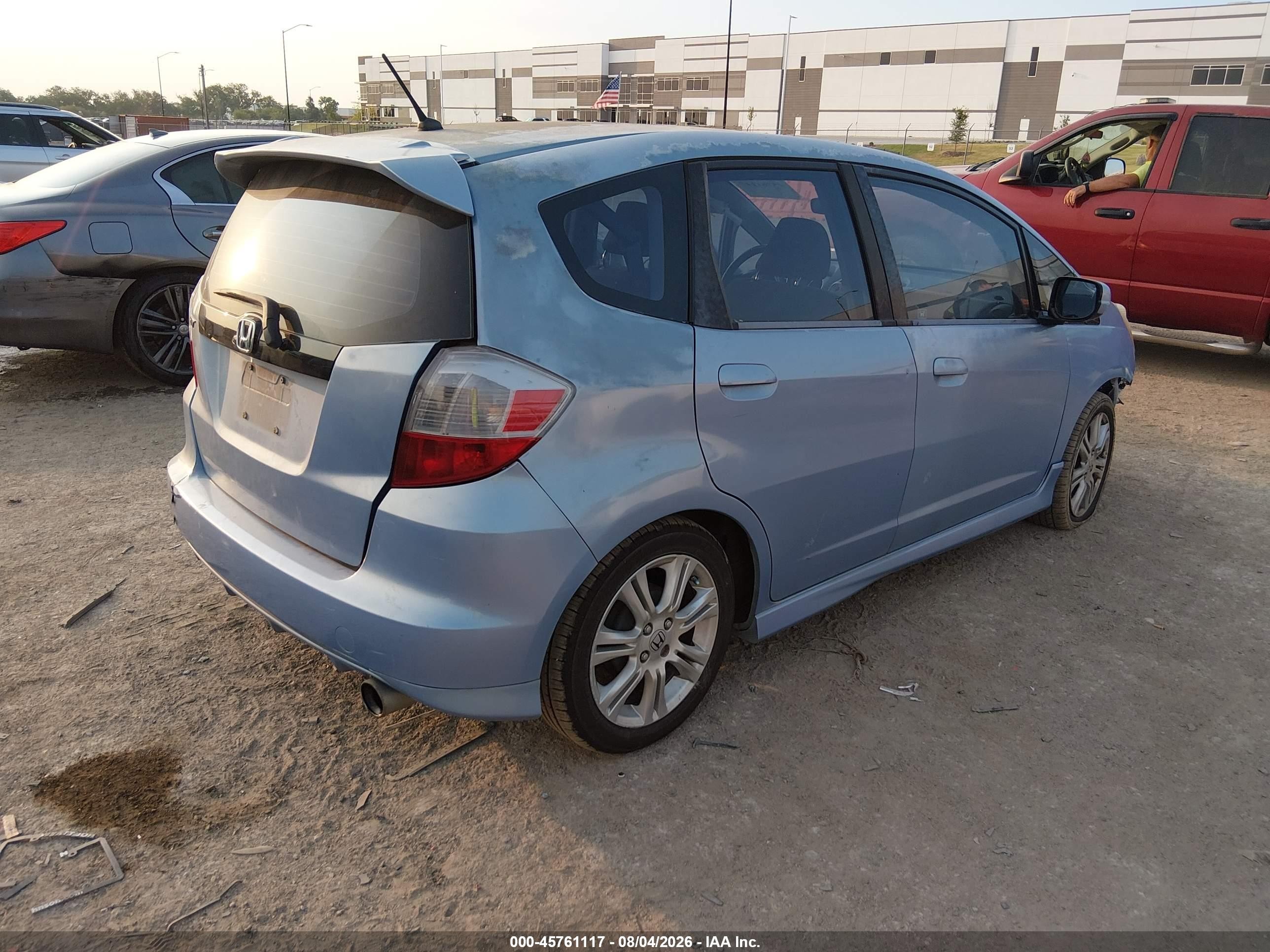 2009 Honda Fit Sport Blue vin: JHMGE88489S017960