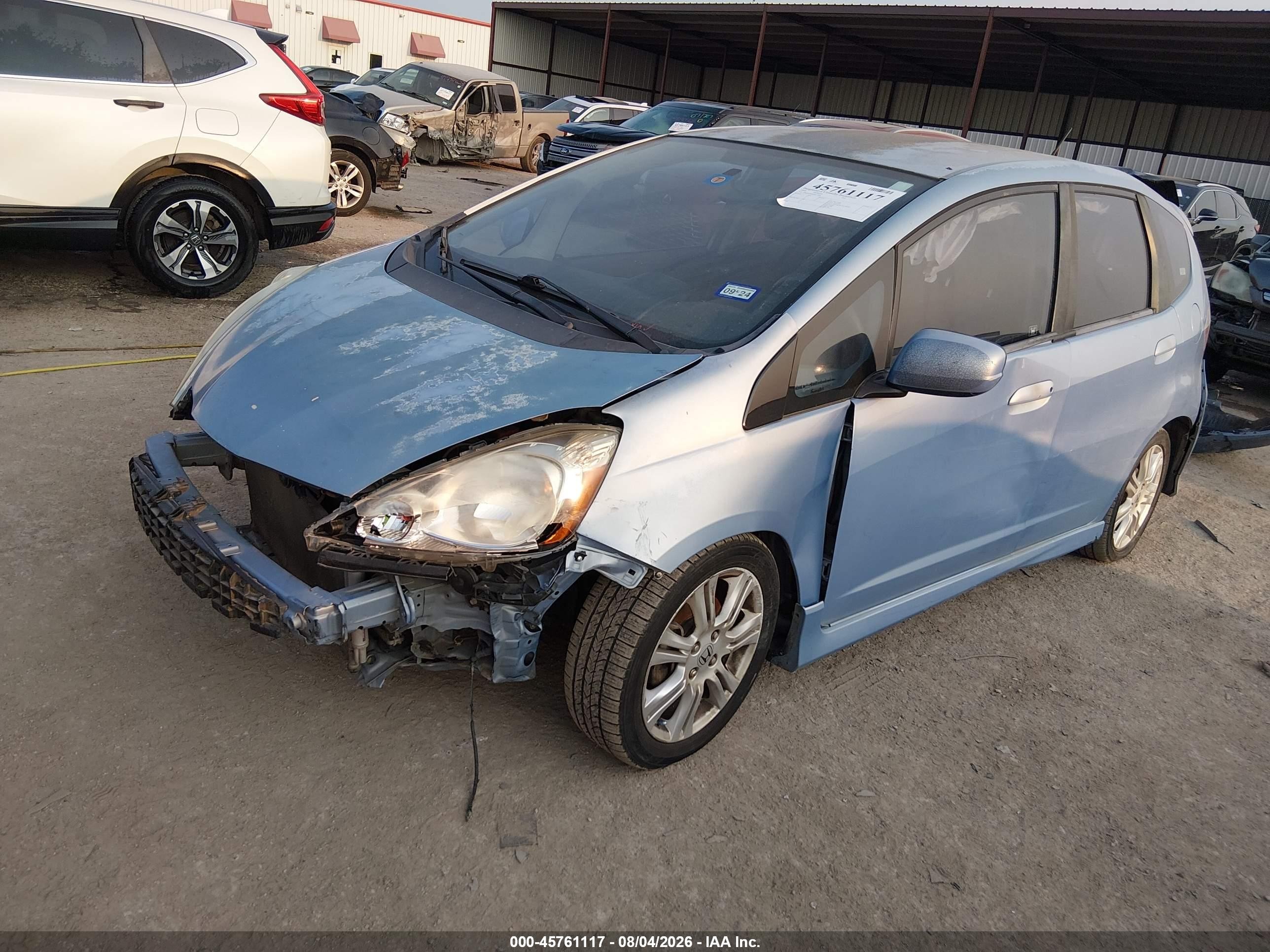 2009 Honda Fit Sport Blue vin: JHMGE88489S017960