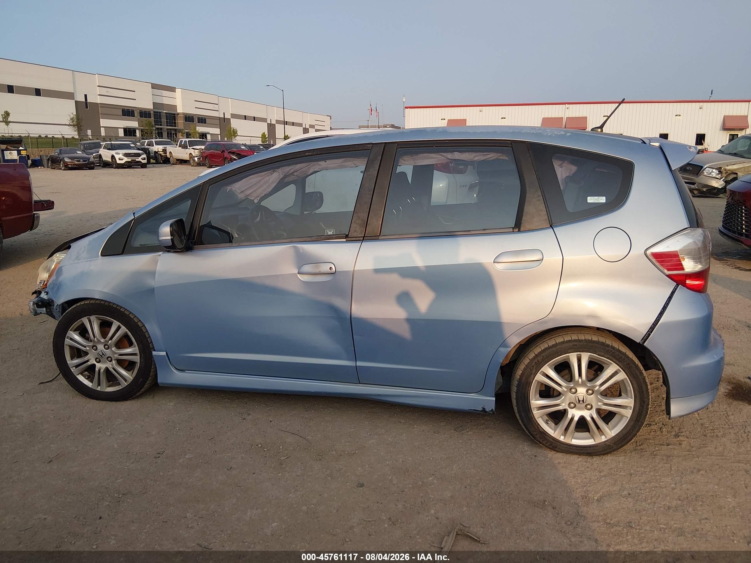 2009 Honda Fit Sport Blue vin: JHMGE88489S017960