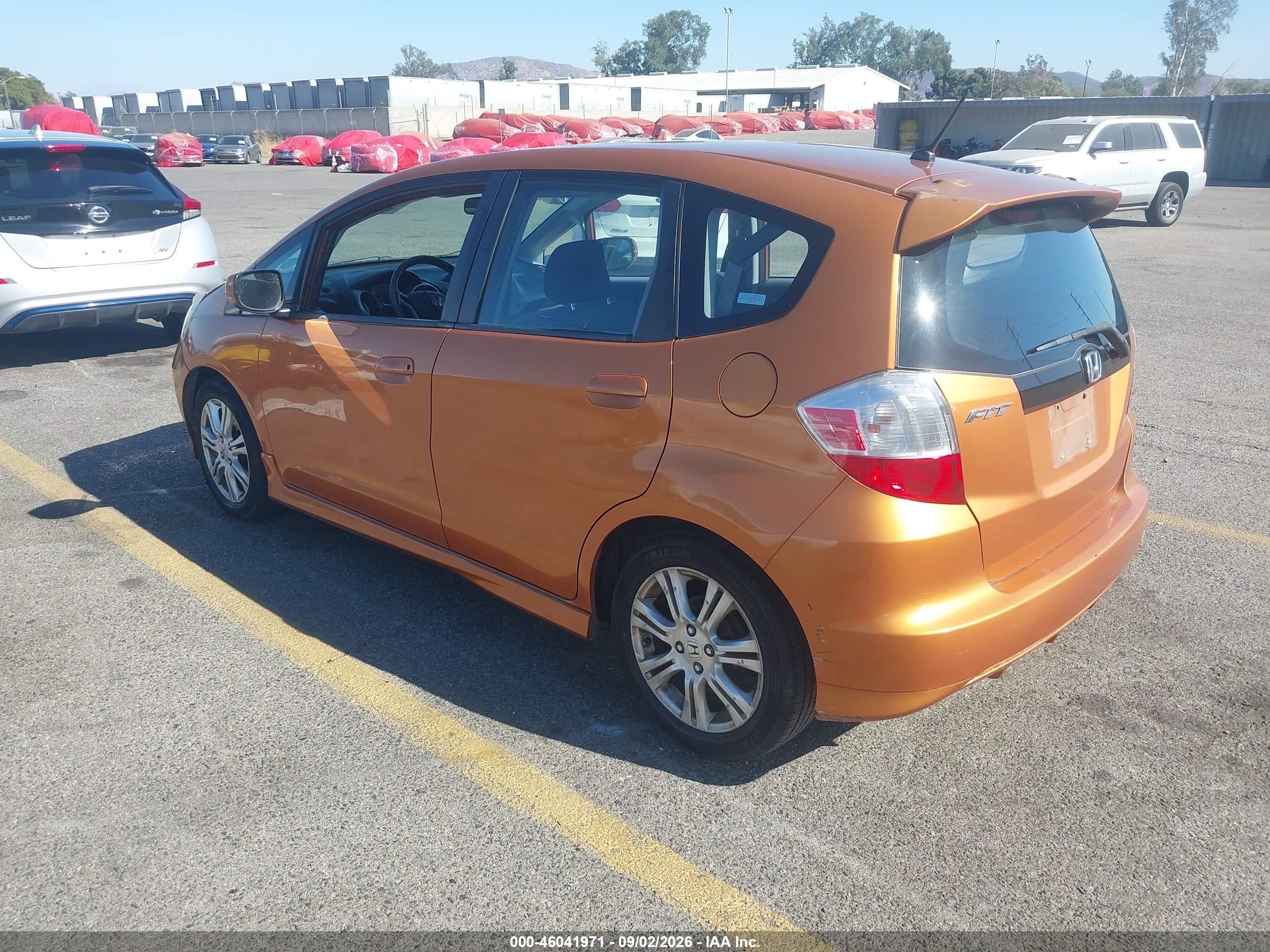 2009 Honda Fit Sport Orange vin: JHMGE88489S019630