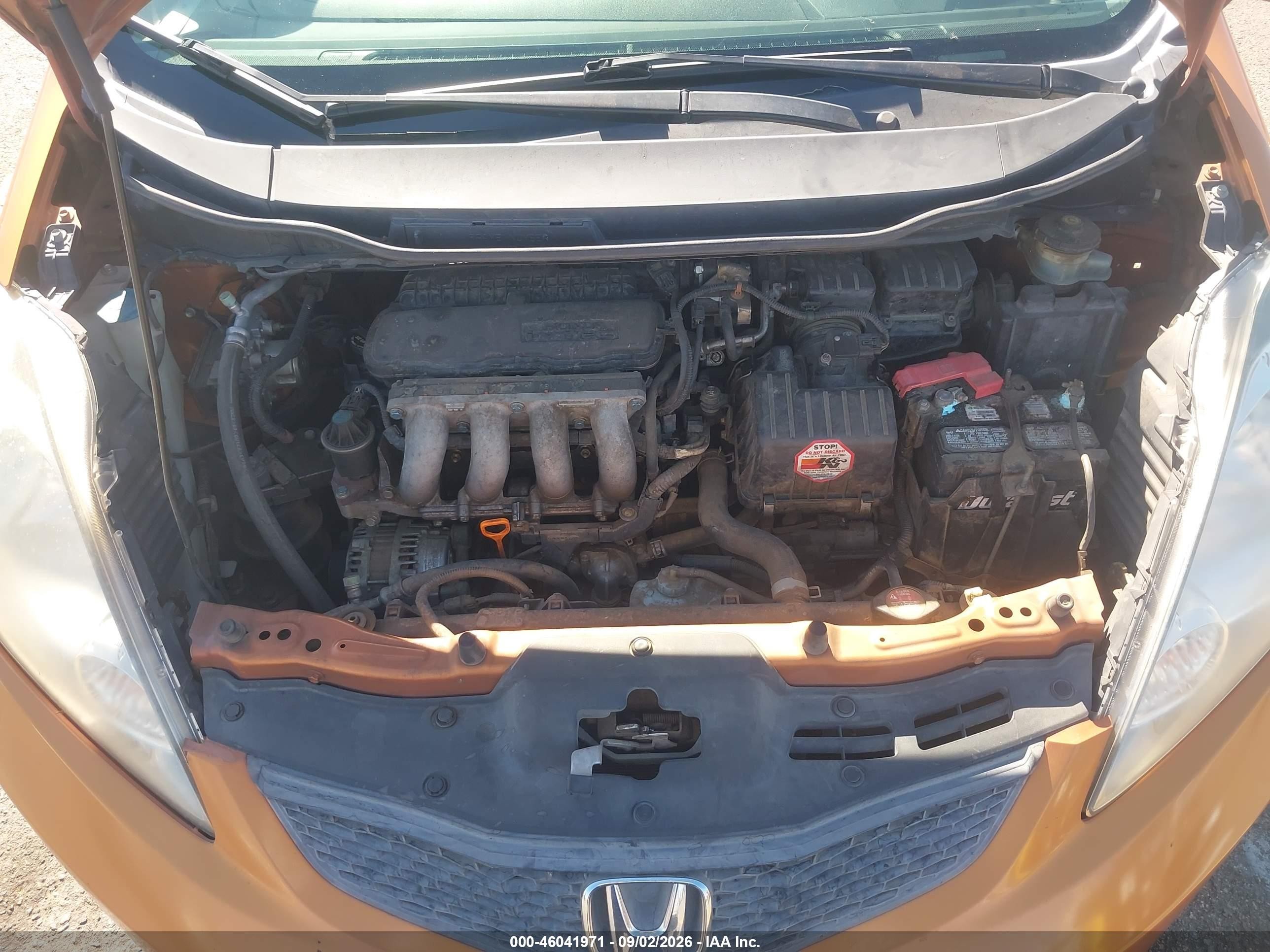 2009 Honda Fit Sport Orange vin: JHMGE88489S019630