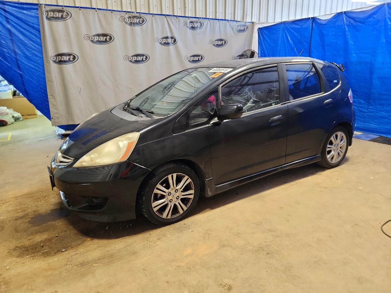 2009 Honda Fit Sport Black vin: JHMGE88489S022964