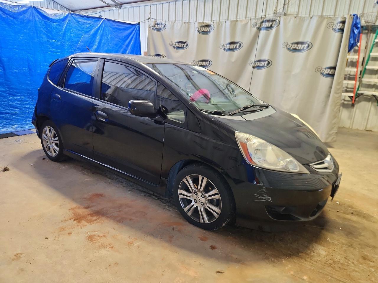 2009 Honda Fit Sport Black vin: JHMGE88489S022964