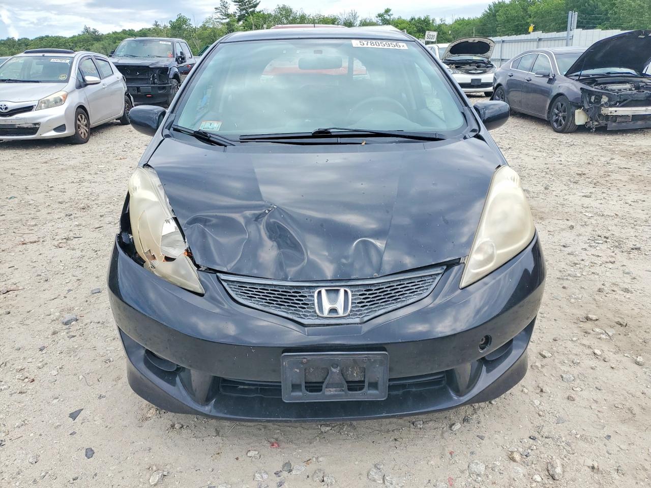2009 Honda Fit Sport Black vin: JHMGE88489S057293