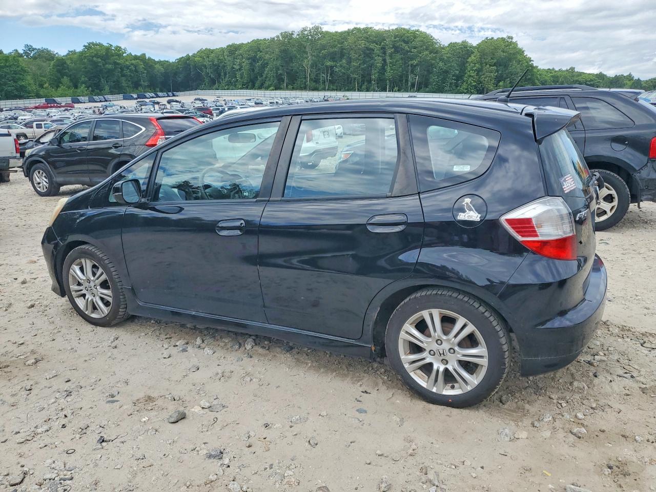 2009 Honda Fit Sport Black vin: JHMGE88489S057293