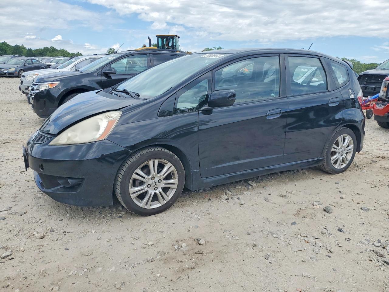 2009 Honda Fit Sport Black vin: JHMGE88489S057293