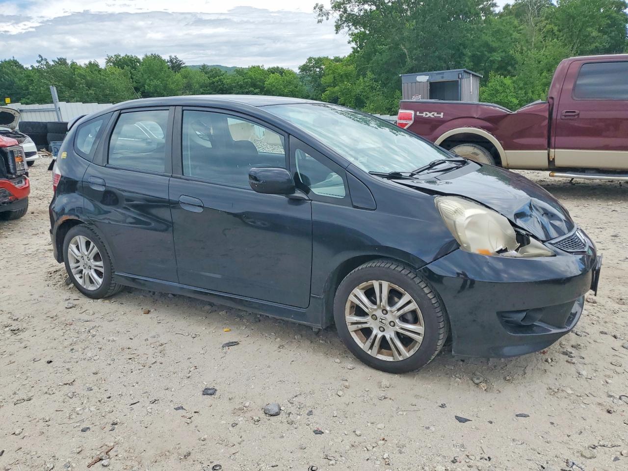 2009 Honda Fit Sport Black vin: JHMGE88489S057293