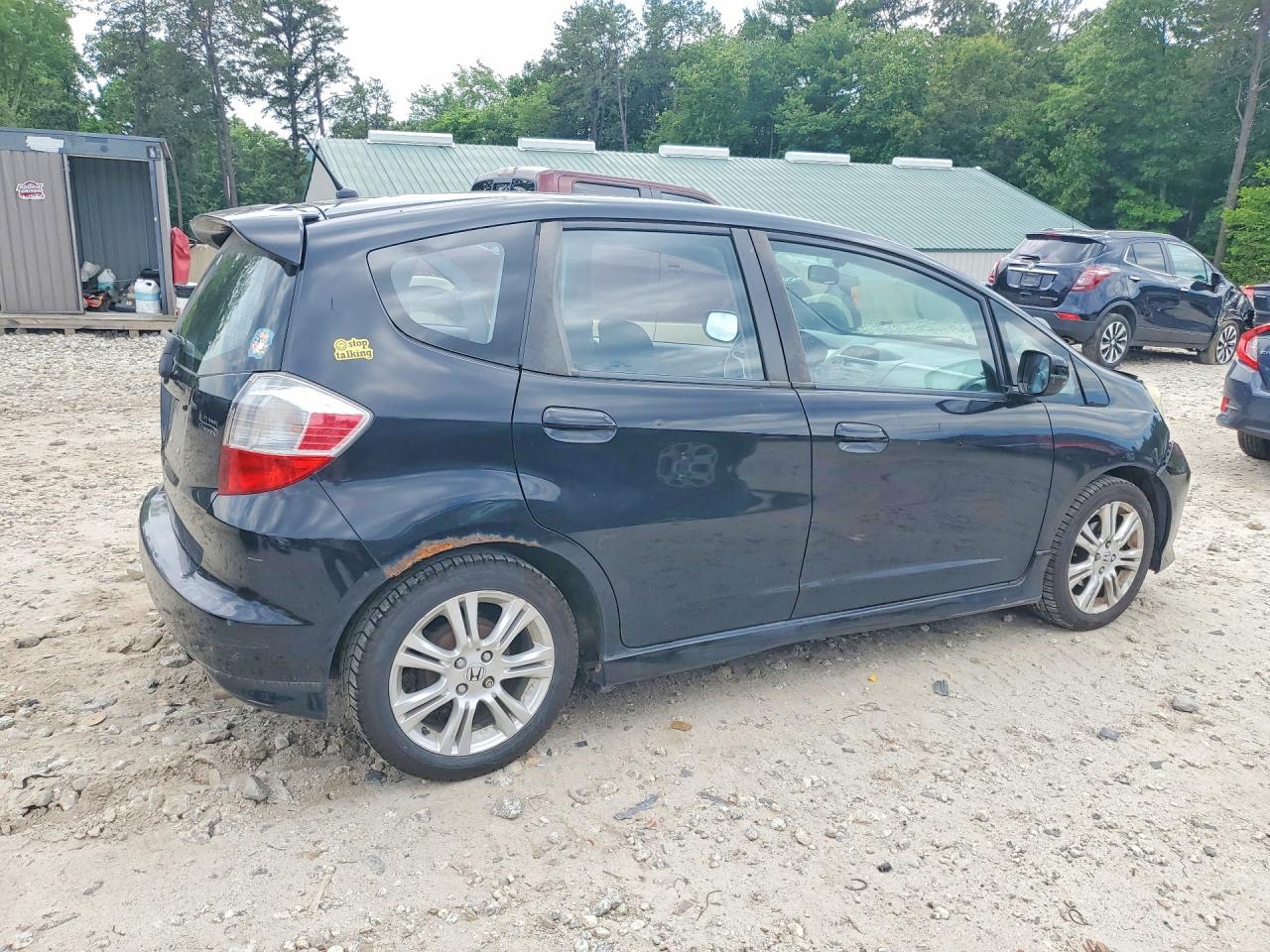 2009 Honda Fit Sport Black vin: JHMGE88489S057293