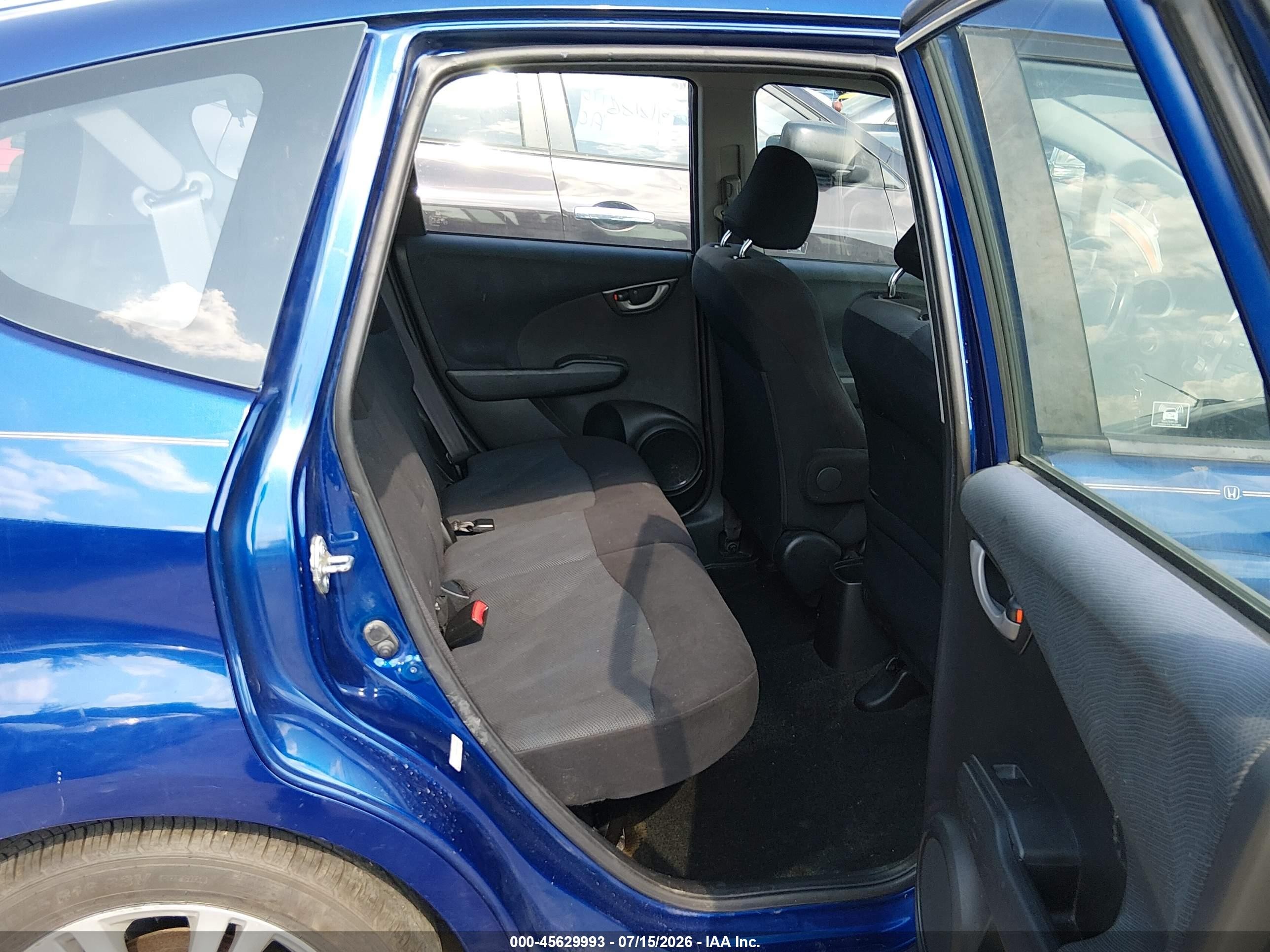 2009 Honda Fit Sport Blue vin: JHMGE88489S064227