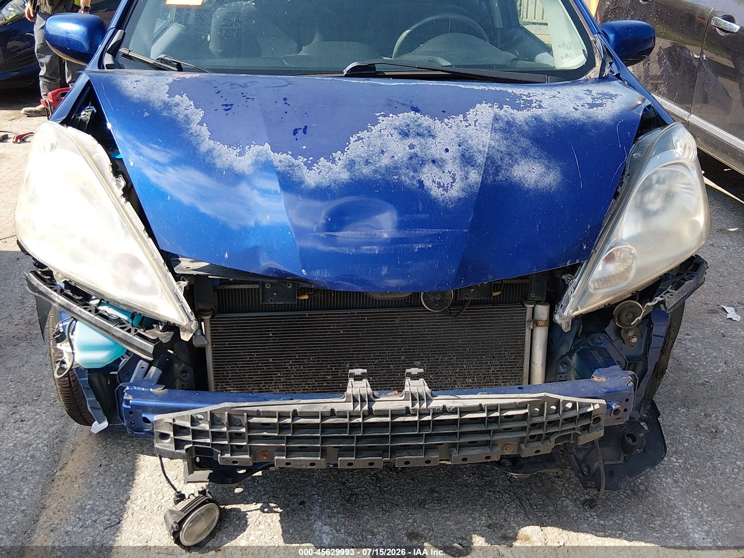 2009 Honda Fit Sport Blue vin: JHMGE88489S064227