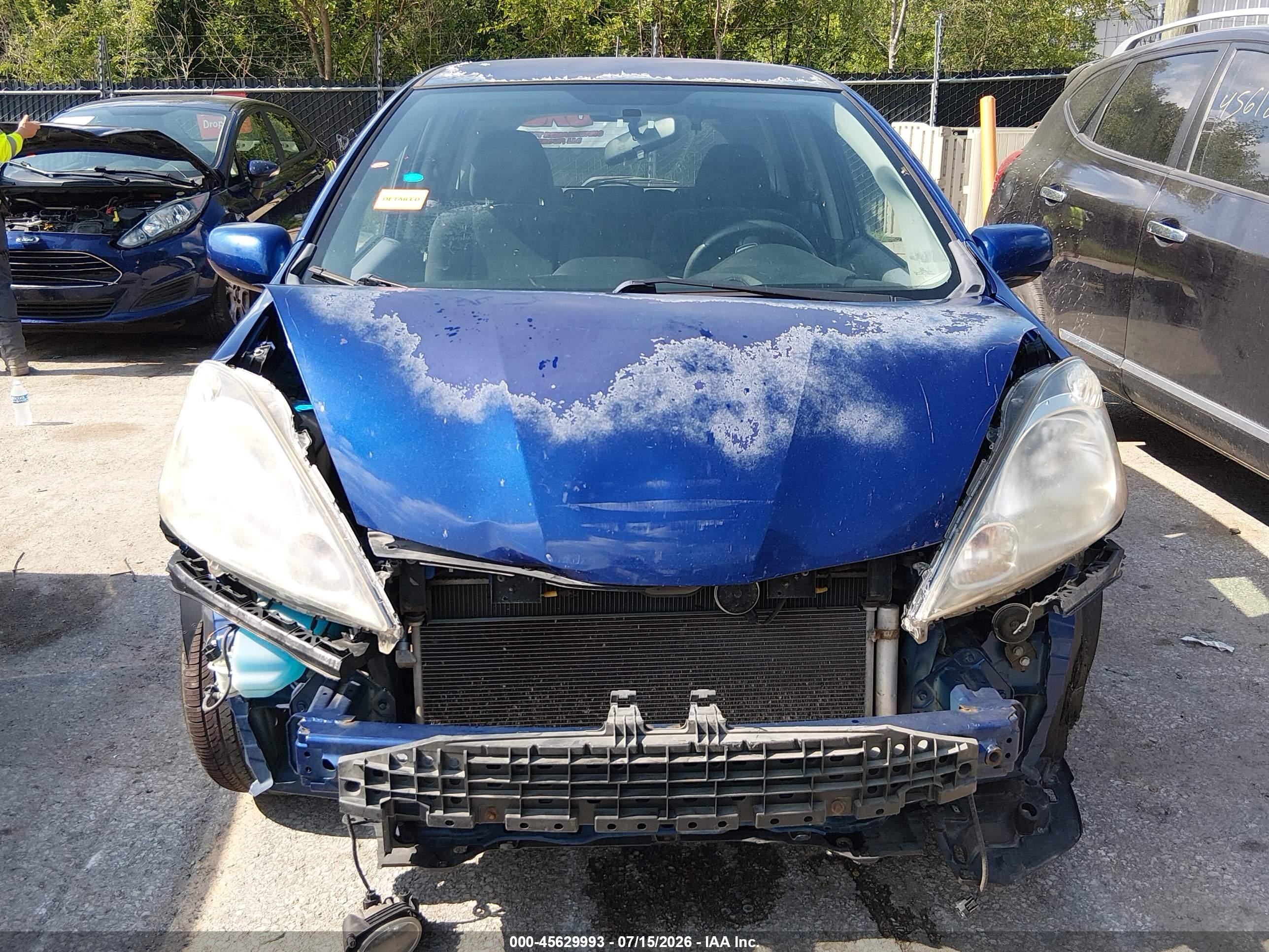 2009 Honda Fit Sport Blue vin: JHMGE88489S064227