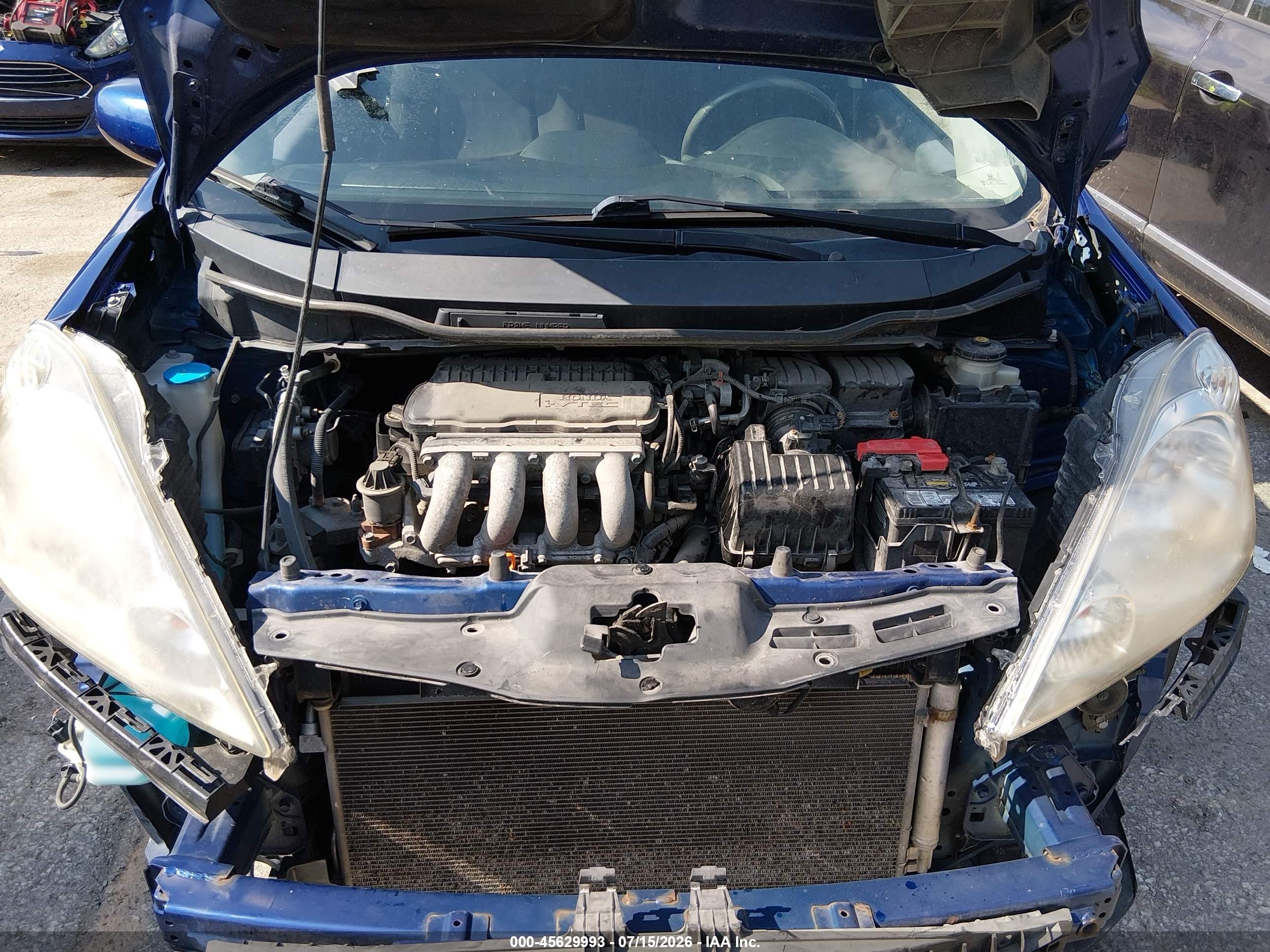 2009 Honda Fit Sport Blue vin: JHMGE88489S064227
