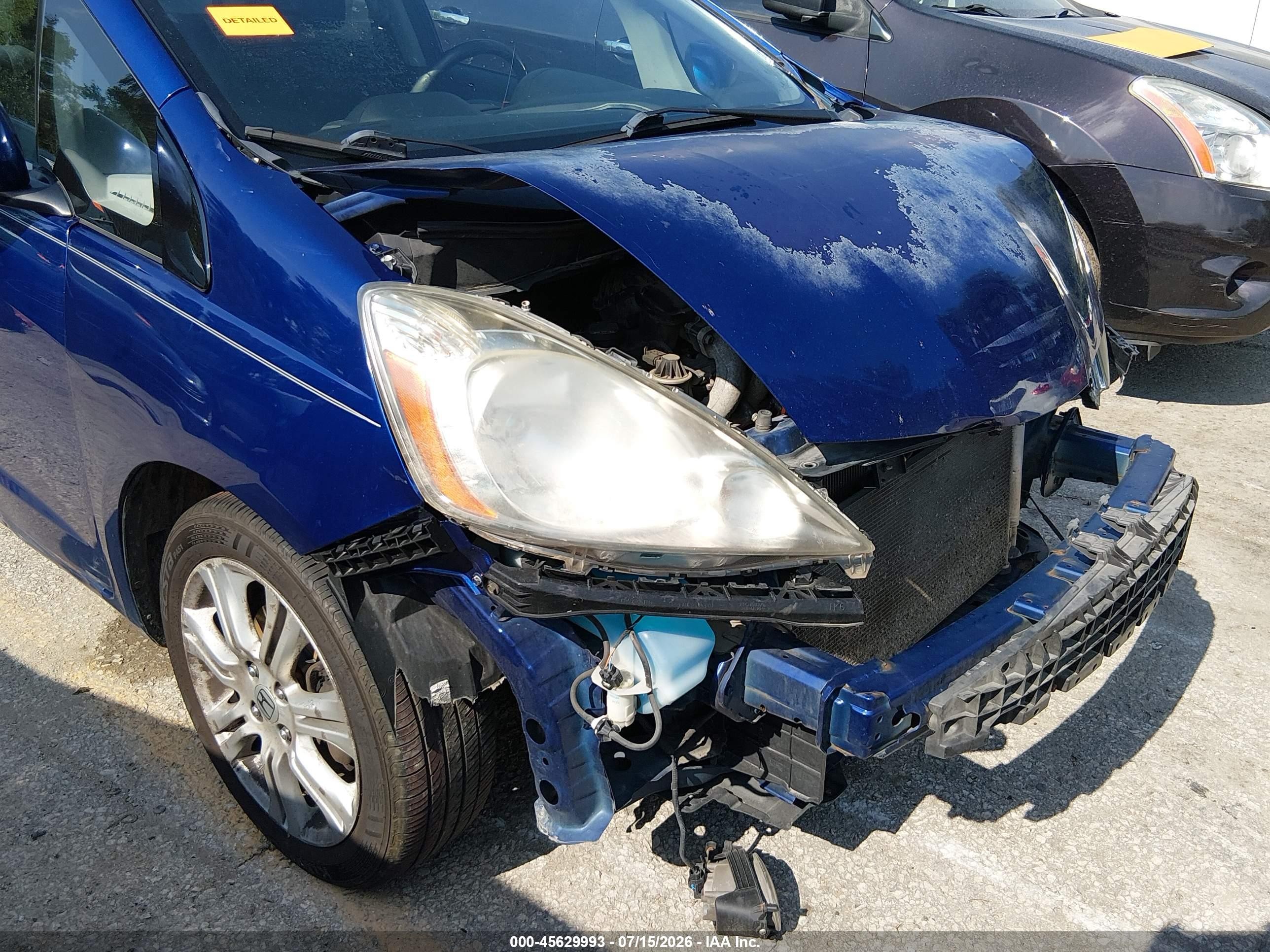 2009 Honda Fit Sport Blue vin: JHMGE88489S064227