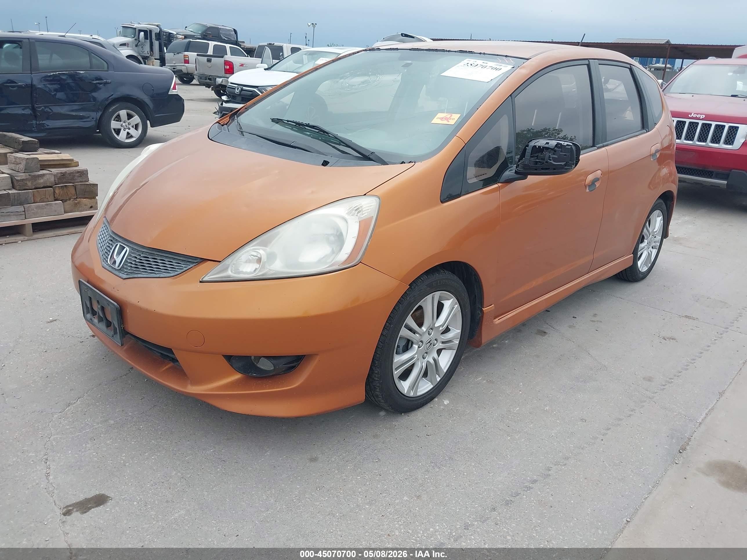 2009 Honda Fit Sport Оранжевый vin: JHMGE88489S069332