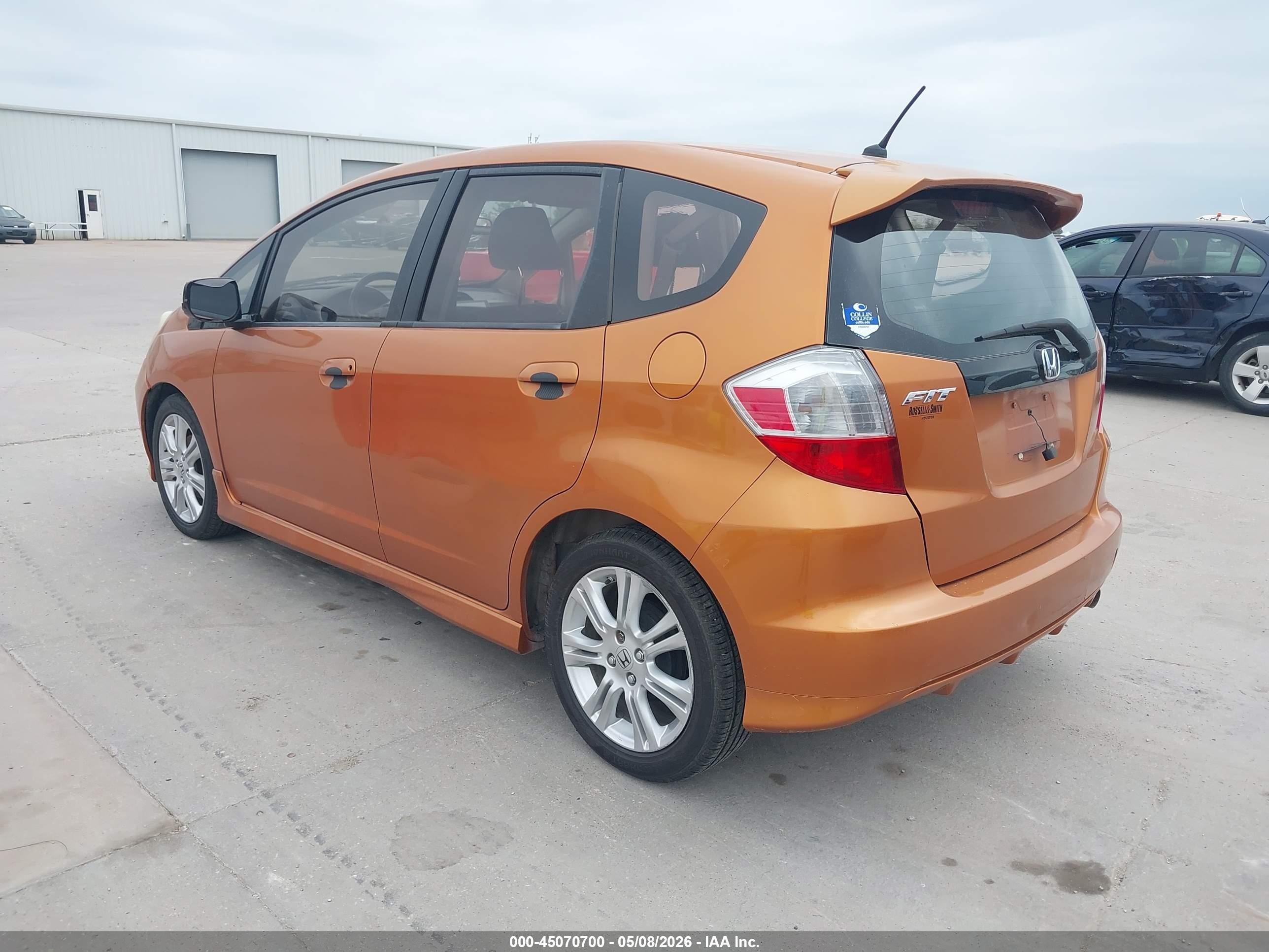 2009 Honda Fit Sport Оранжевый vin: JHMGE88489S069332