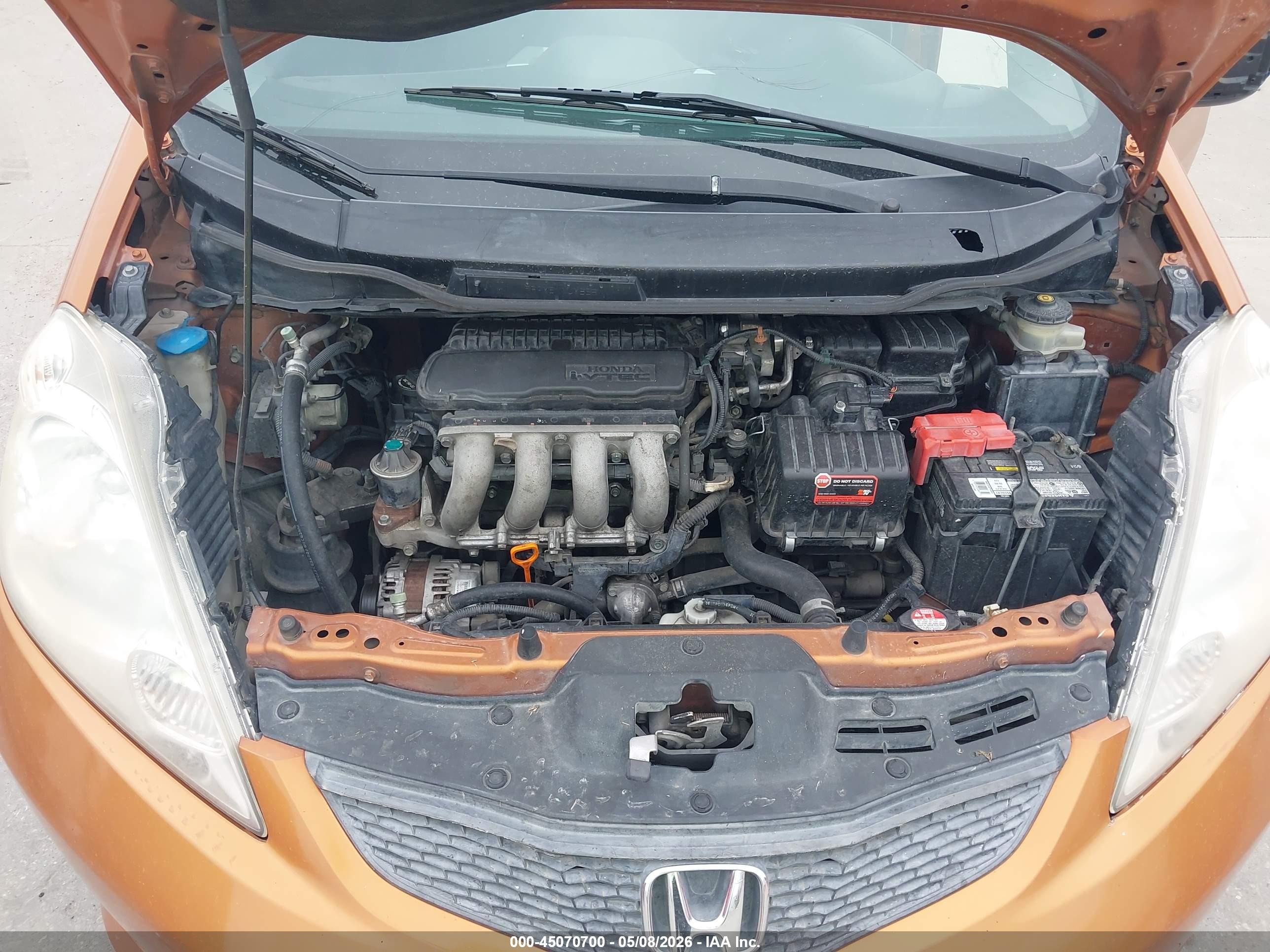 2009 Honda Fit Sport Оранжевый vin: JHMGE88489S069332