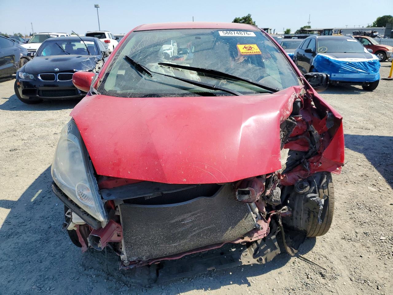 2009 Honda Fit Sport Red vin: JHMGE88499C000868