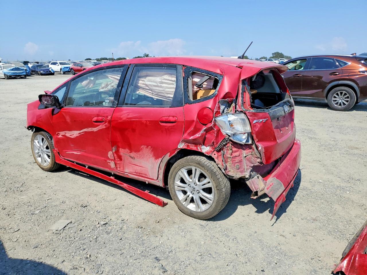 2009 Honda Fit Sport Red vin: JHMGE88499C000868