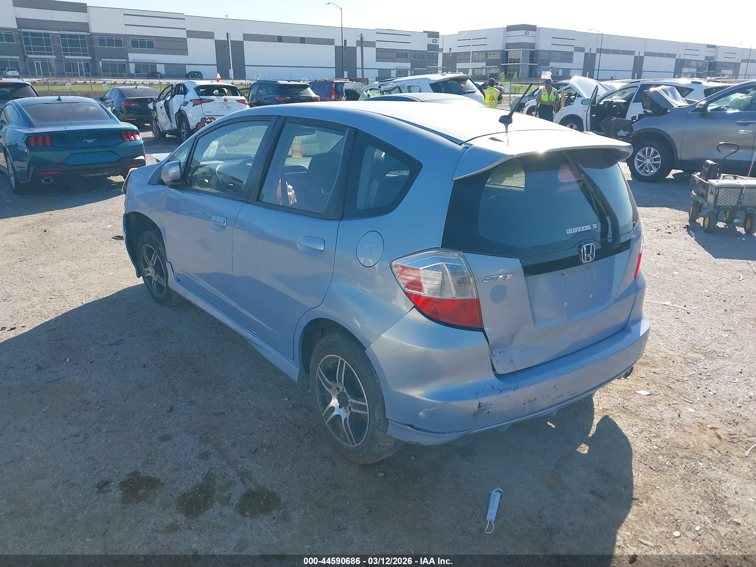 2009 Honda Fit Sport Blue vin: JHMGE88499C001017