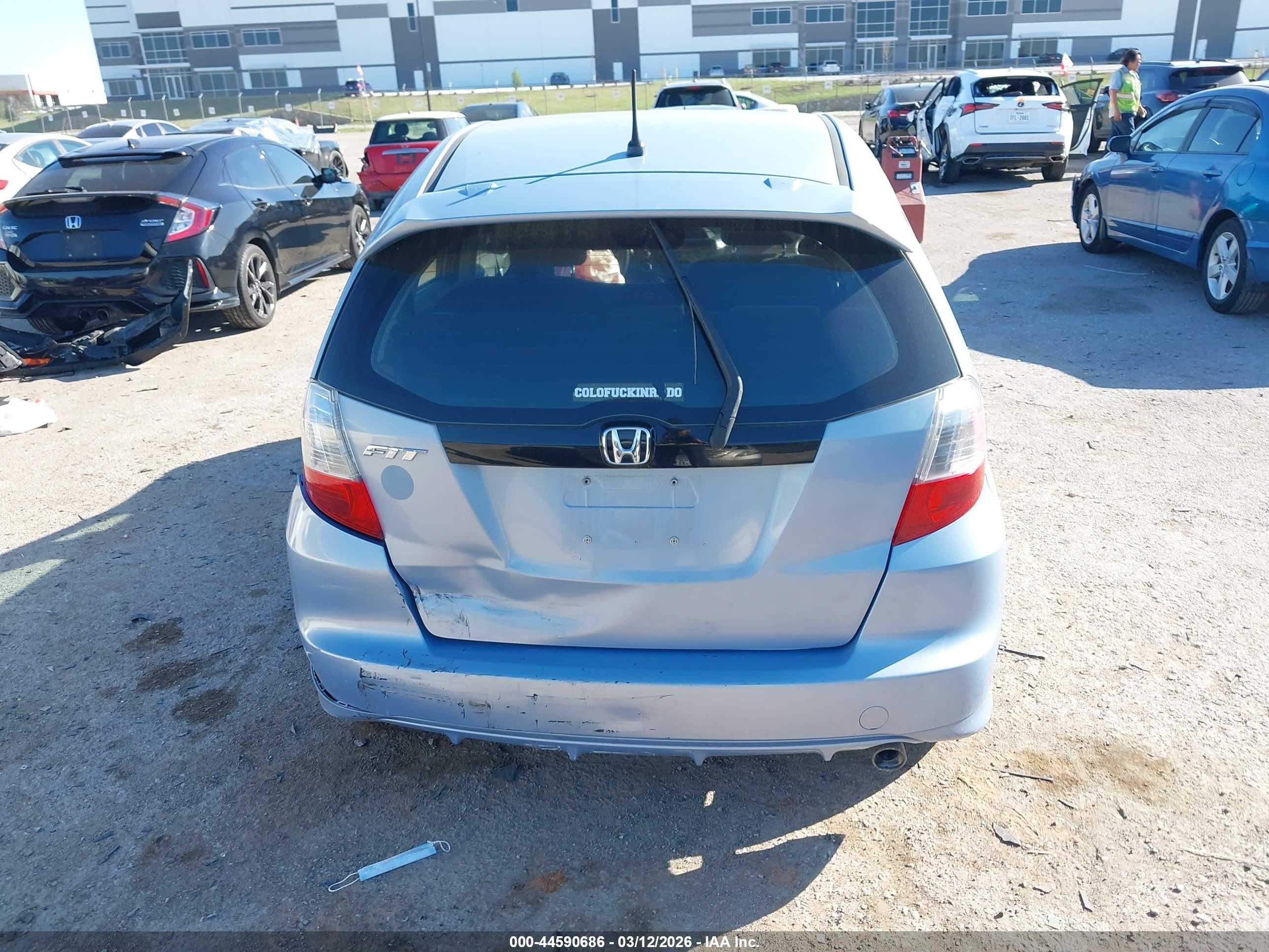 2009 Honda Fit Sport Blue vin: JHMGE88499C001017