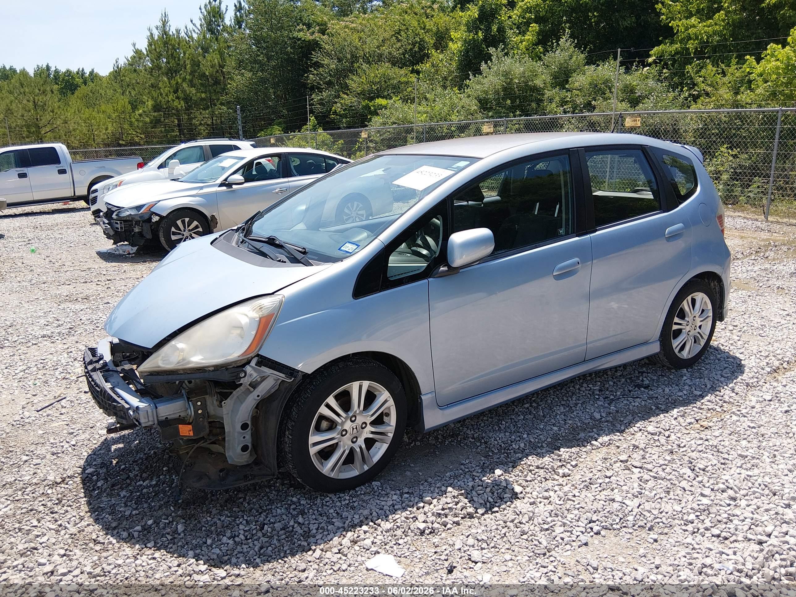 2009 Honda Fit Sport Blue vin: JHMGE88499C001292
